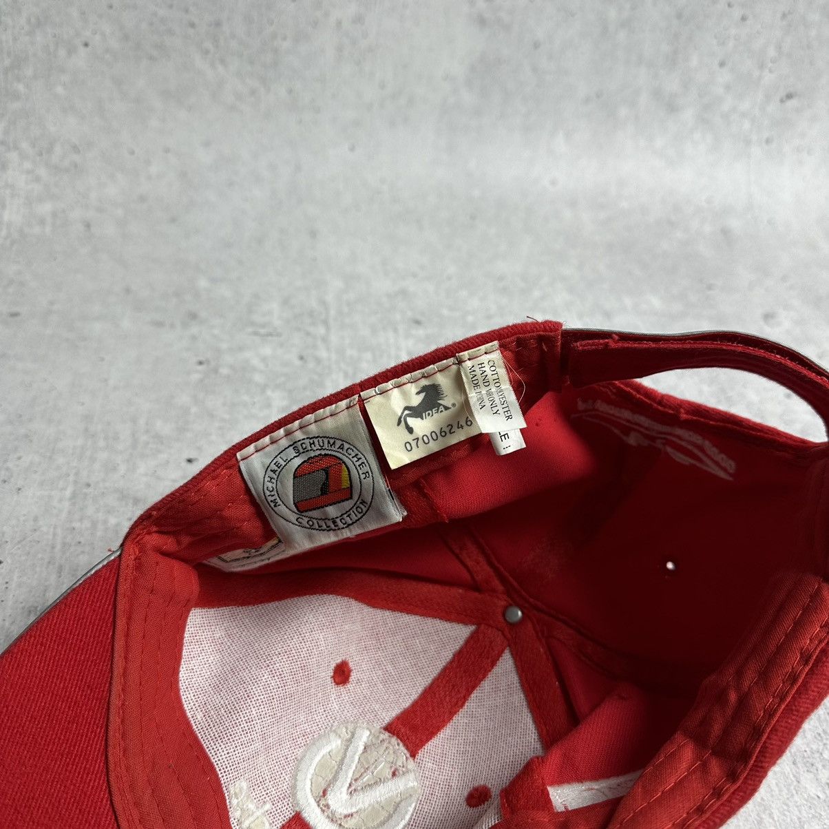 Ferrari × Formula 1 × Vintage 2000 F1 World Champion Michael Schumacher Ferrari cap Size ONE SIZE - 7 Thumbnail