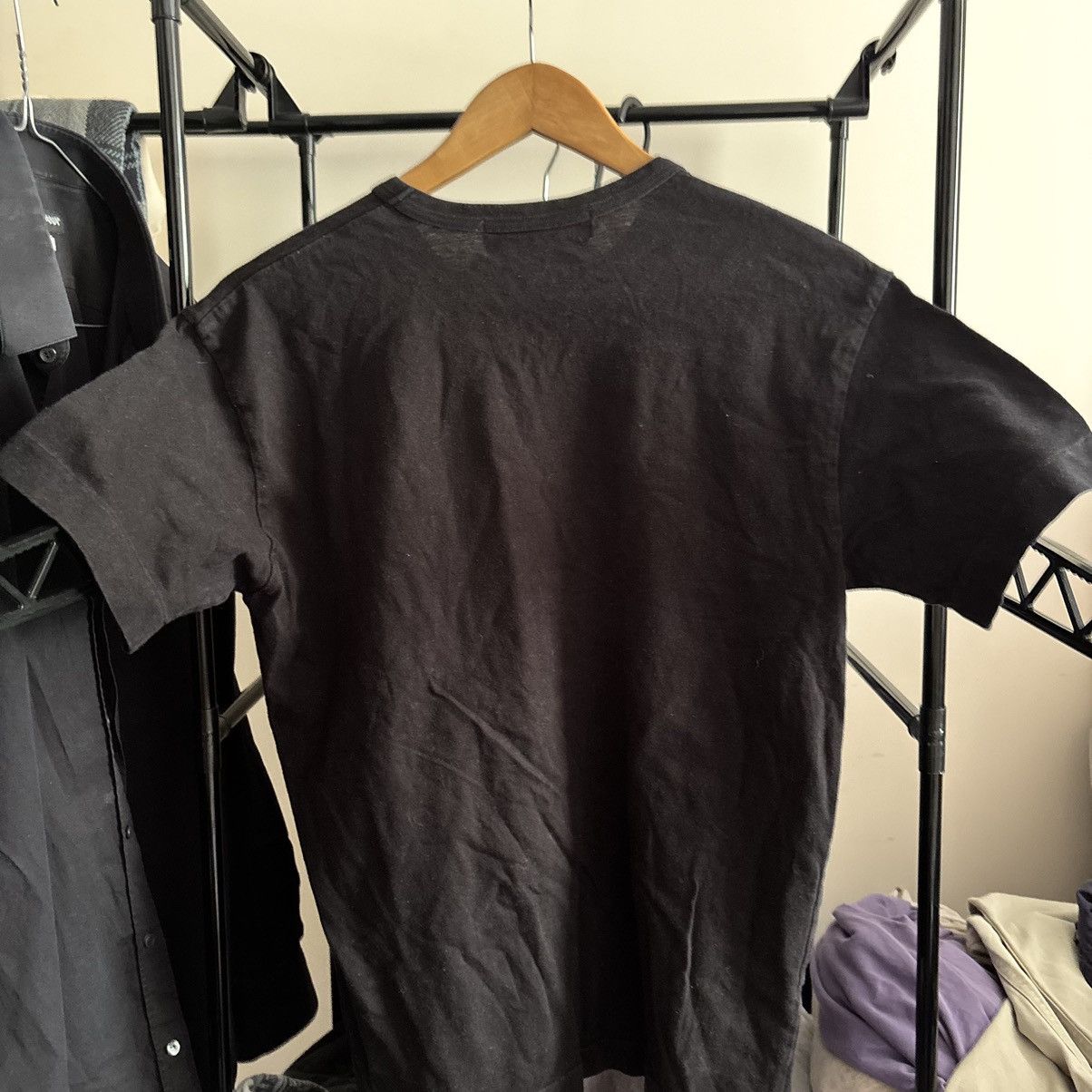 Comme des Garcons PLAY Comme des Garçons PLAY Double Heart Tee Black Size L / US 10 / IT 46 - 7 Thumbnail