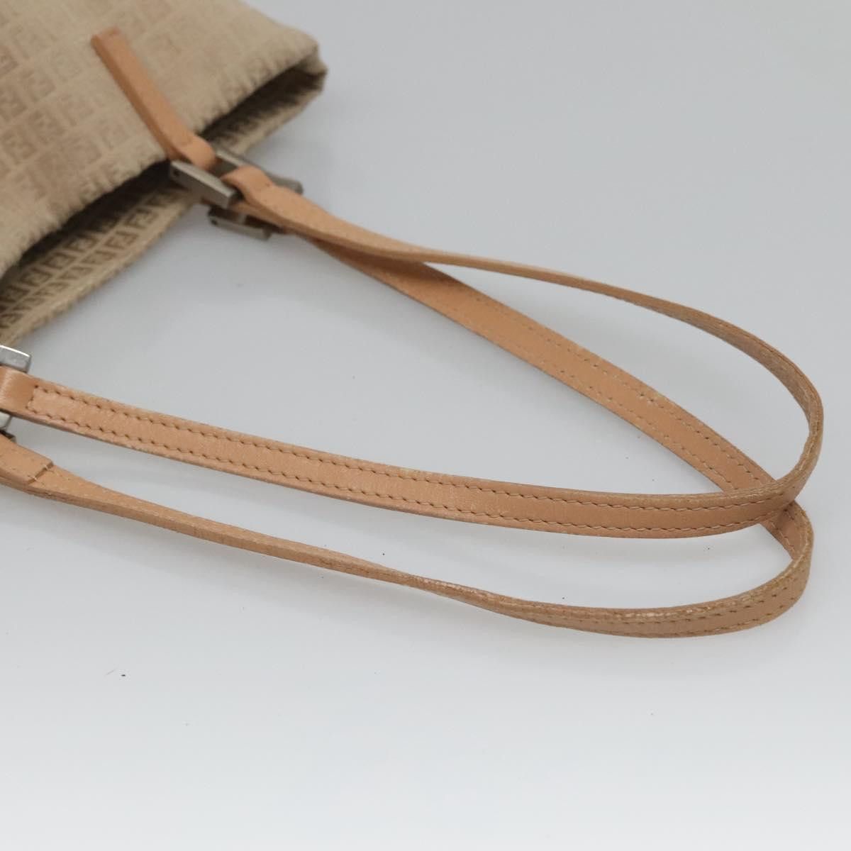Fendi FENDI Zucchino Canvas Hand Bag Nylon Beige Silver Size ONE SIZE - 7 Thumbnail
