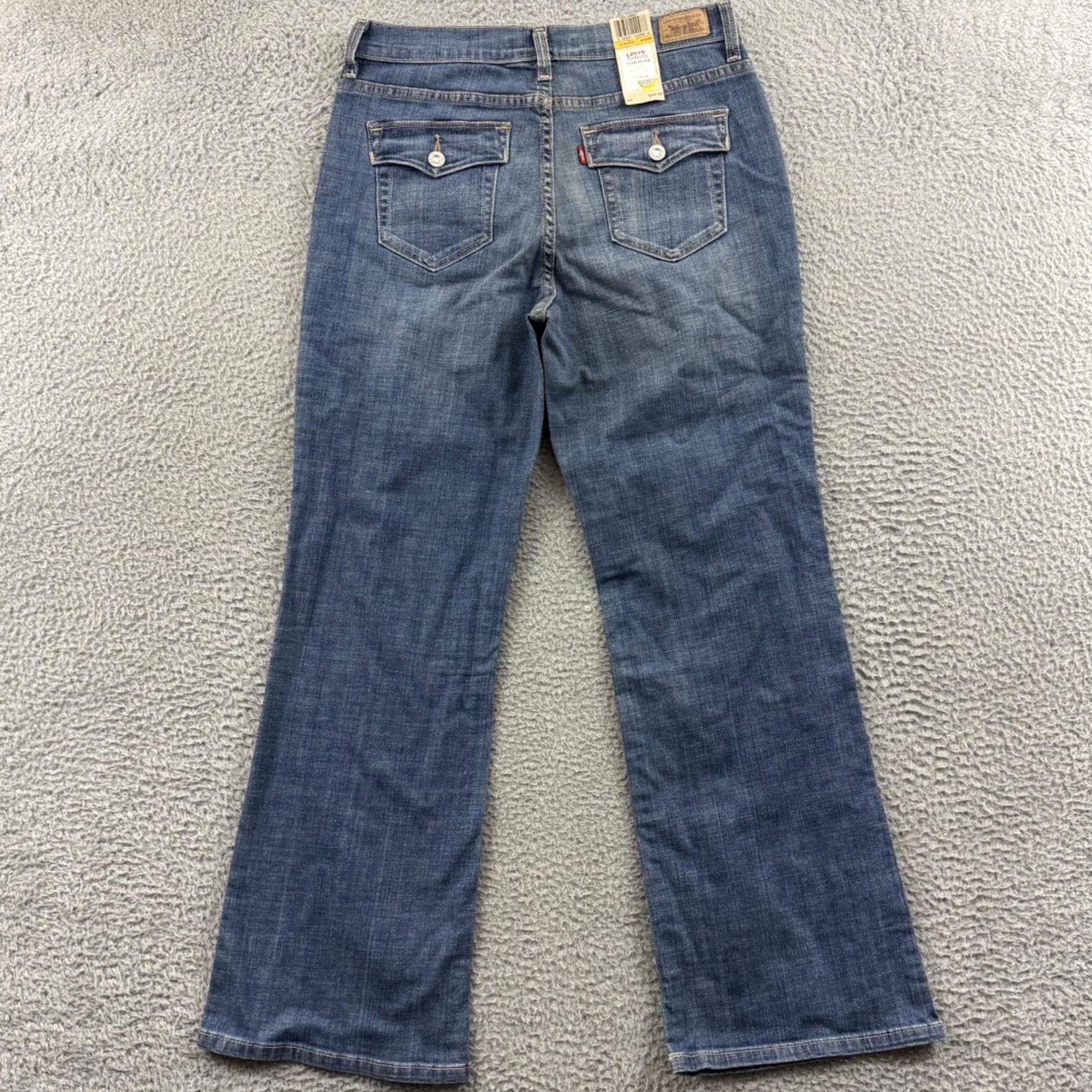 Levi's Levi's 512 Jeans Womens 12 Short Blue Denim Bootcut Slimming 98% Cotton 2% Spandex NWT 30x32 Vintage? (No) 90s USA Levi's 500 Series Size 34" / US 12 / IT 48 - 7 Thumbnail