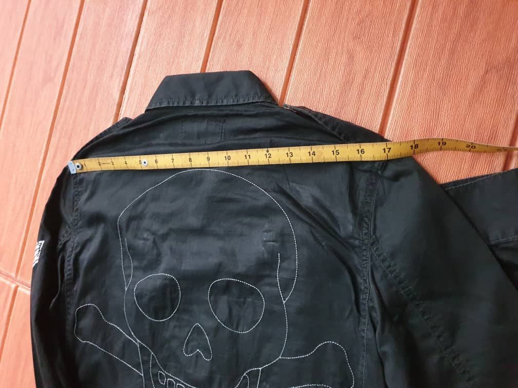 PPFM 💥PPFM Skull faded Black Punk rock jacket Size US M / EU 48-50 / 2 - 6 Thumbnail