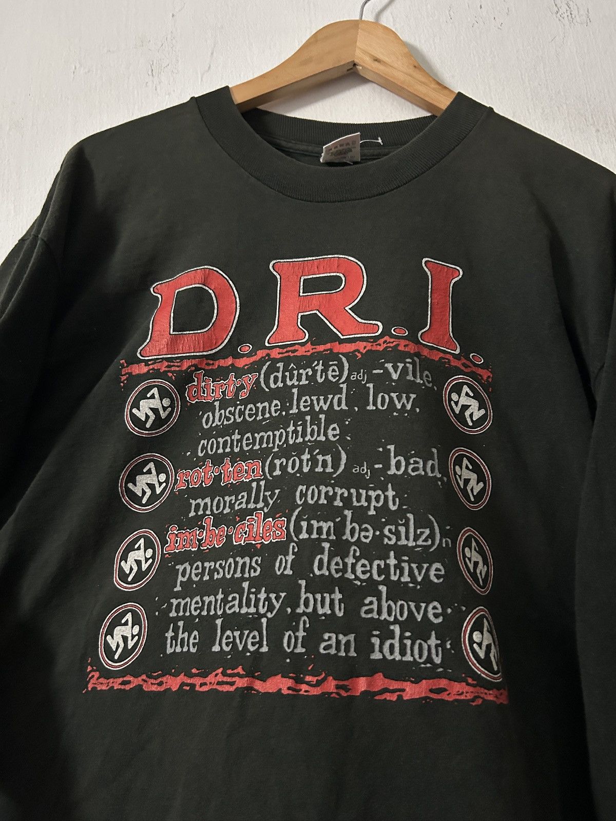 Band Tees Vintage DRI Longsleeve trash band metal punk rock Size US XL / EU 56 / 4 - 2 Thumbnail