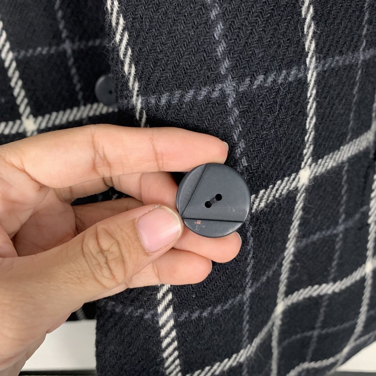 Japanese Brand Japanese Brand Simree Checkered Double Breasted Wool Jacket Size M / US 6-8 / IT 42-44 - 14 Thumbnail