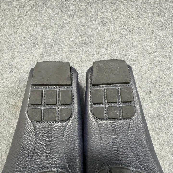 Louis Vuitton Louis Vuitton Monte Carlo Navy Leather Loafers -2508 Size US 11 / EU 44 - 5 Thumbnail