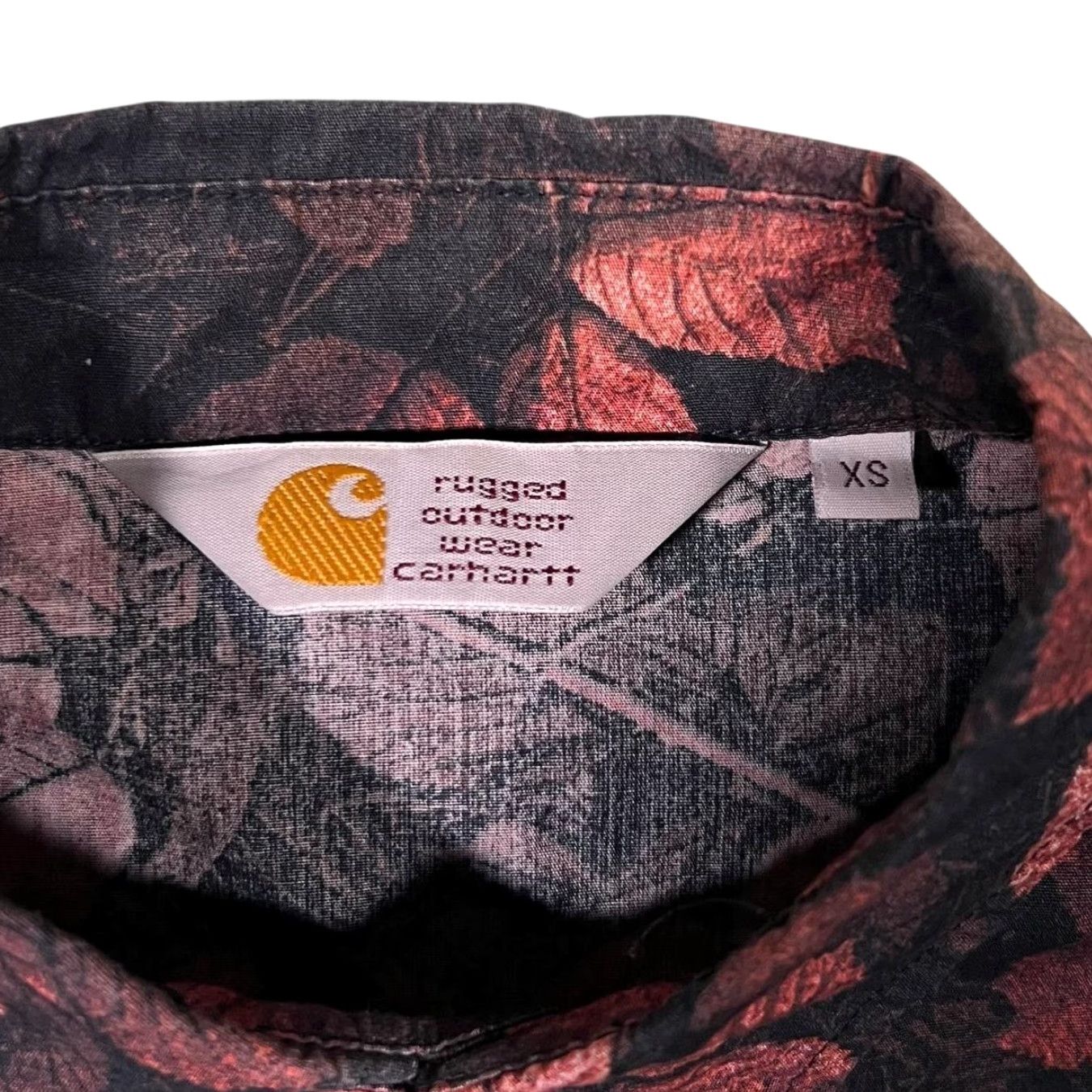 Carhartt Carhartt Shirt Long Sleeve Button-Up Cotton XS Black Floral Leaves Patterned Button-Up Mens XS Shirt Size US XS / EU 42 / 0 - 4 Thumbnail