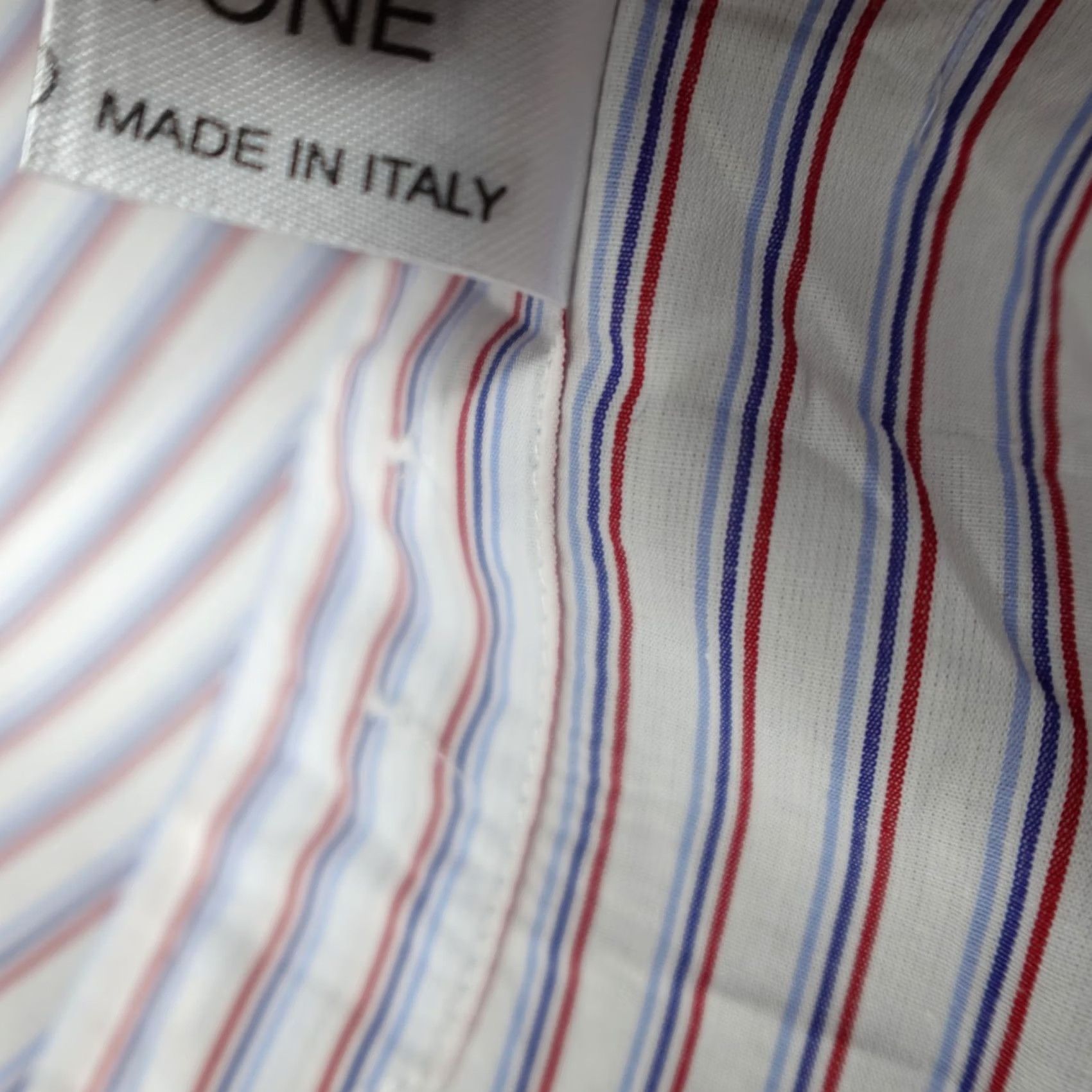 Drome Eredi Pisano Mens Shirt L White Striped Cotton Tailored in Rome Cutaway Button-Up Shirt Mens L White Striped Cotton Tailored in Rome Cutaway Size US L / EU 52-54 / 3 - 4 Thumbnail