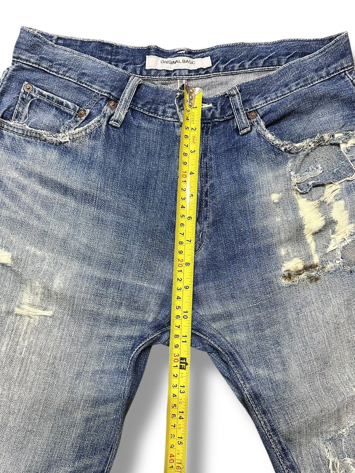 Japanese Brand Uniqlo Distressed Vintage Jeans With Baggy Loose Style Faded Size US 32 / EU 48 - 11 Thumbnail