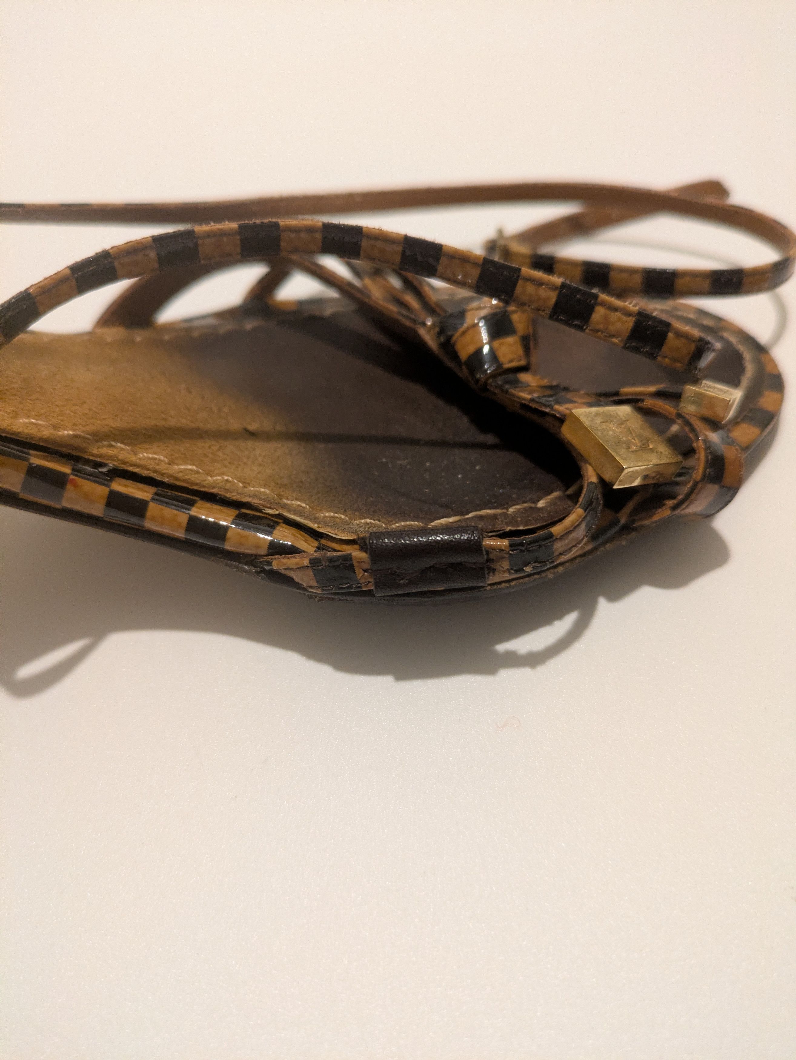 Louis Vuitton Vintage y2k Louis Vuitton heeled strappy sandals Size US 6 / IT 36 - 6 Thumbnail
