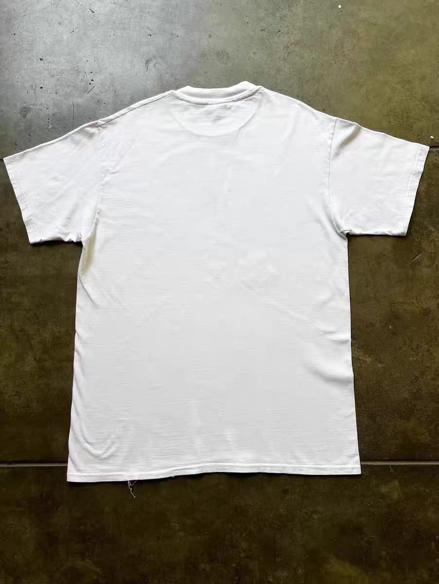 Vintage White Washed Vintage T-Shirt with Frog Print Size US M / EU 48-50 / 2 - 2 Thumbnail