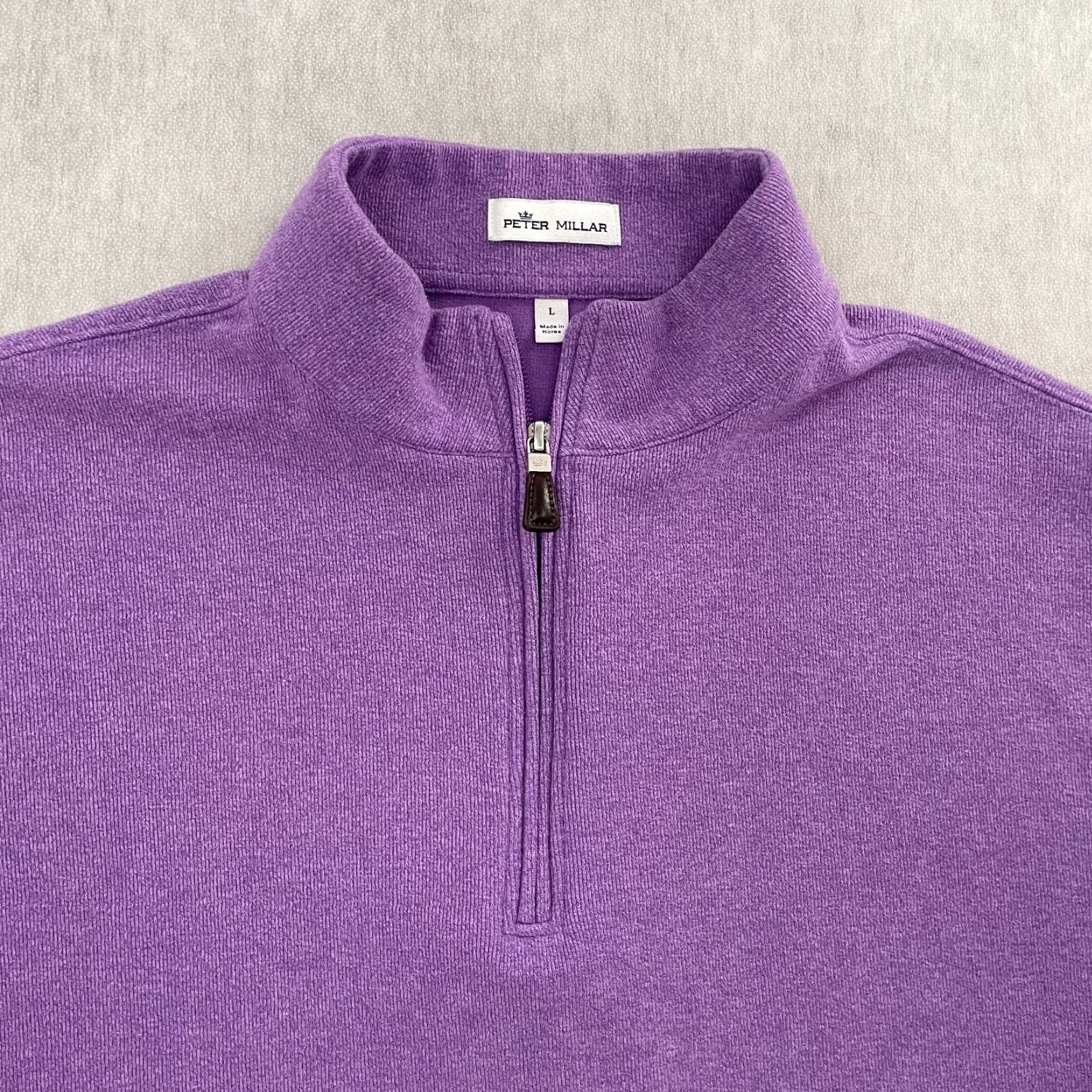 Peter Millar VINTAGE Peter Millar Sweater Adult Large Purple 1/4 Zip Golf Gene Sarazen Invitational L Mens Pullove r Size US L / EU 52-54 / 3 - 2 Thumbnail