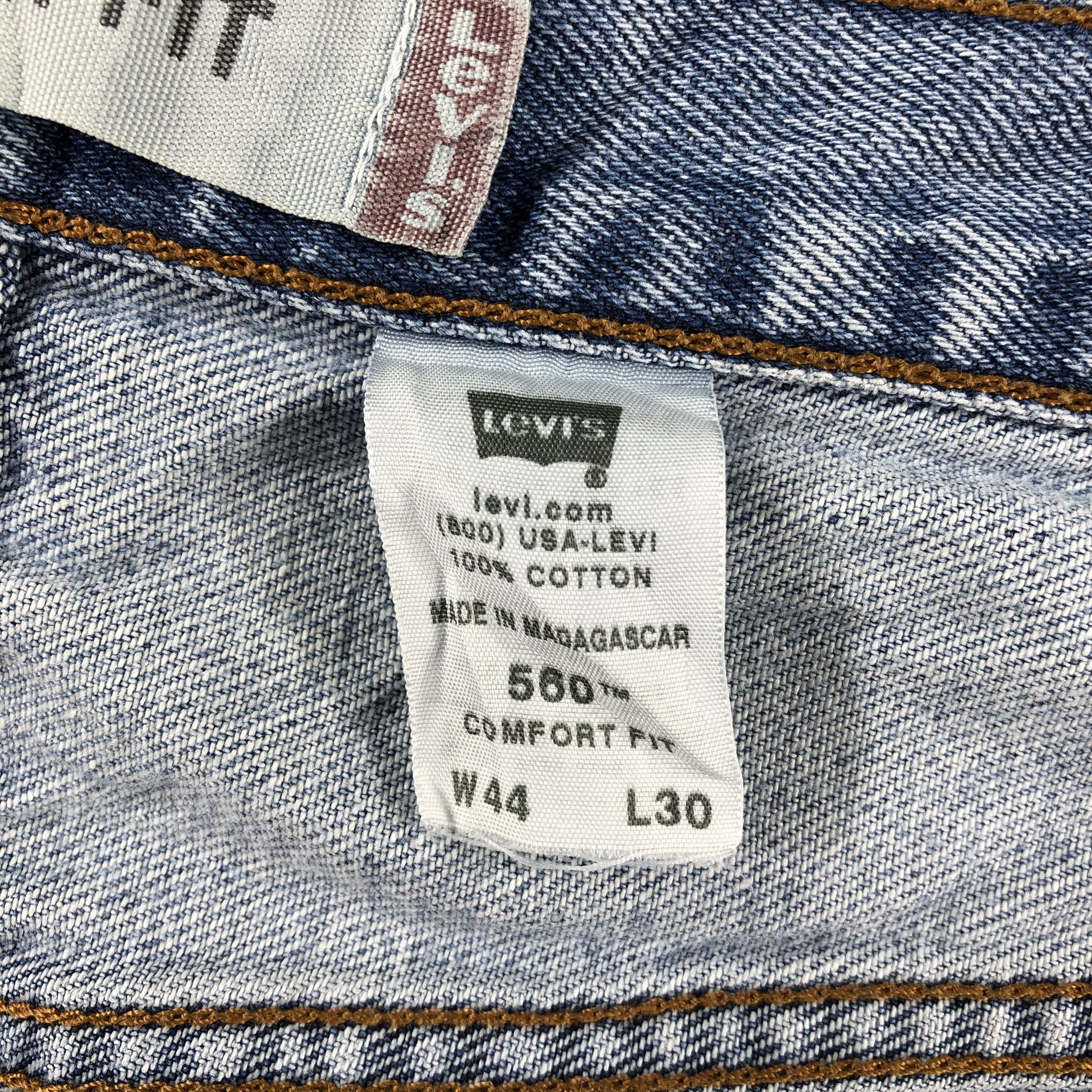 Levi's Vintage Blue Wash Levis 560 Jeans-J2352 Size US 44 / EU 60 - 11 Thumbnail