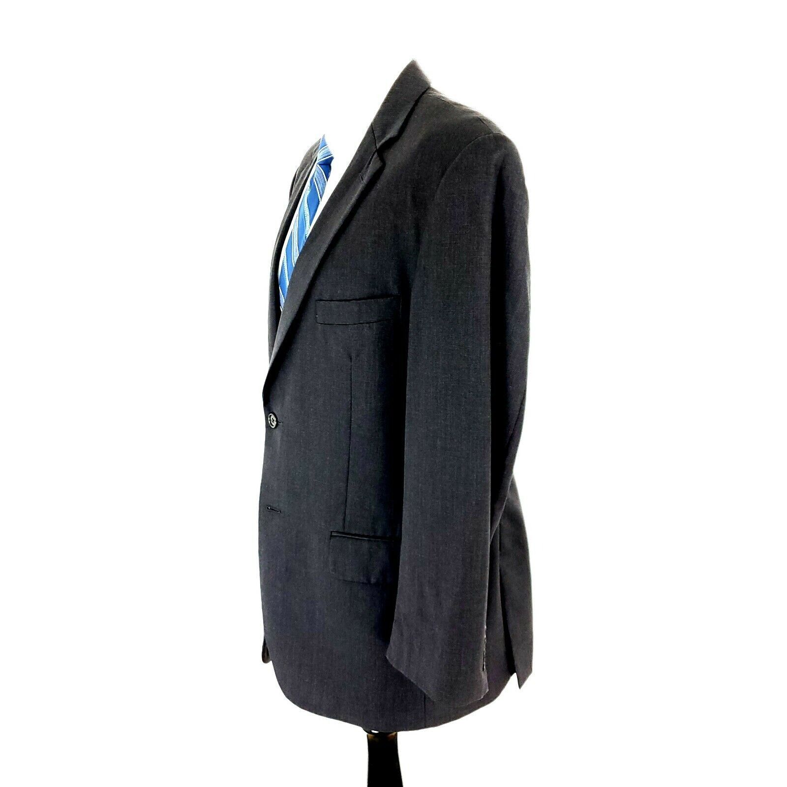 Vintage Wilke Rodriguez Wool 2 Button Suit Jacket 40R Gray Size 40R - 5 Thumbnail