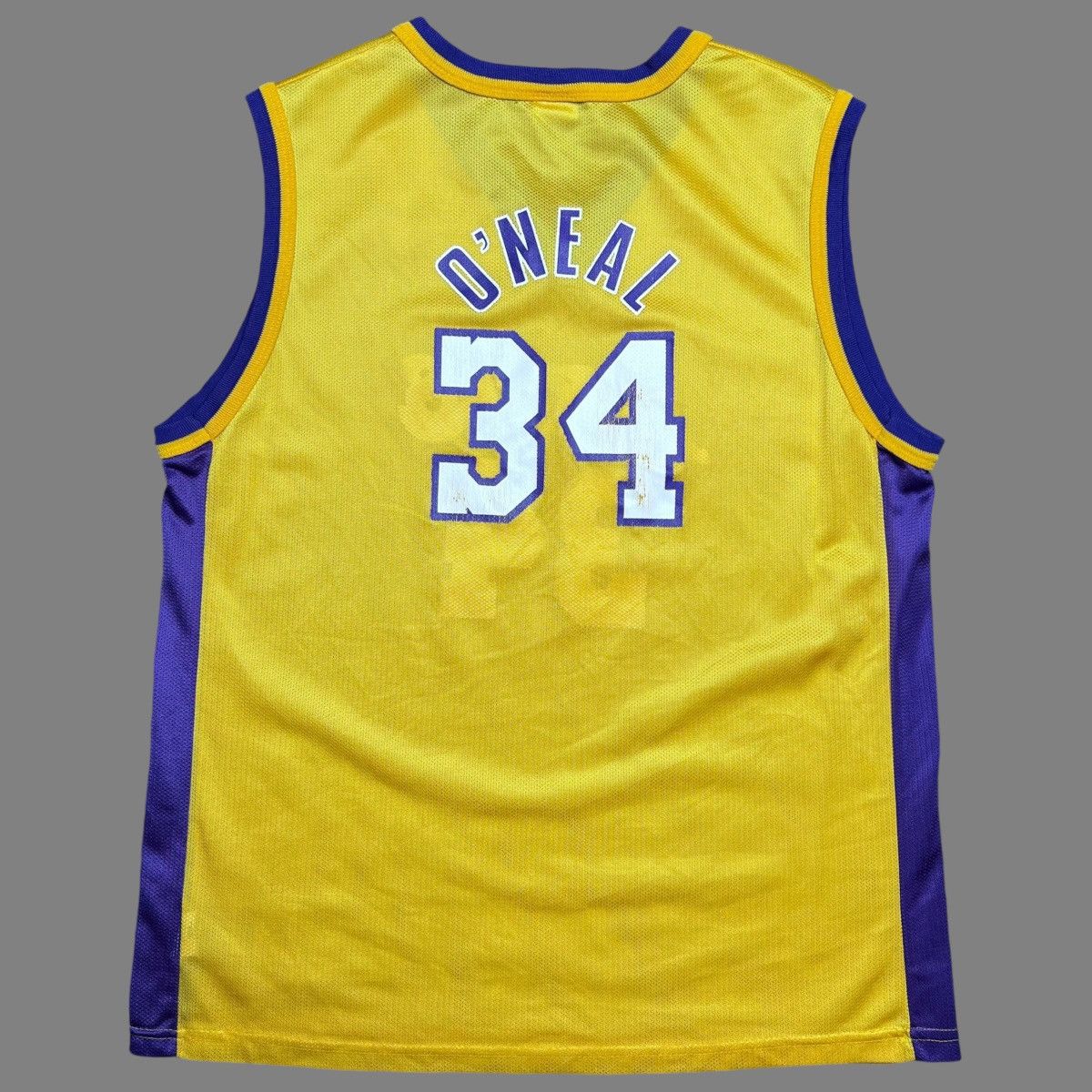 Champion × NBA × Vintage Vtg 90s NBA Los Angeles Lakers Shaq O’Neal Champion Jersey Size US M / EU 48-50 / 2 - 2 Thumbnail