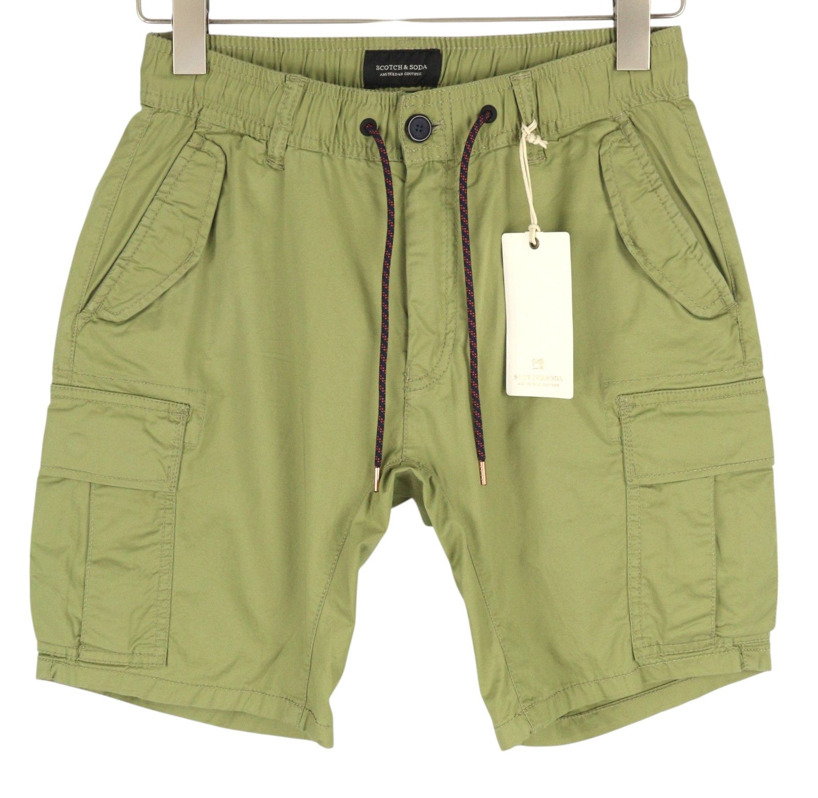 Scotch & Soda W30 Green Cargo Elastic Waist Patch Pockets 84137 Size US 30 / EU 46 - 1 Thumbnail