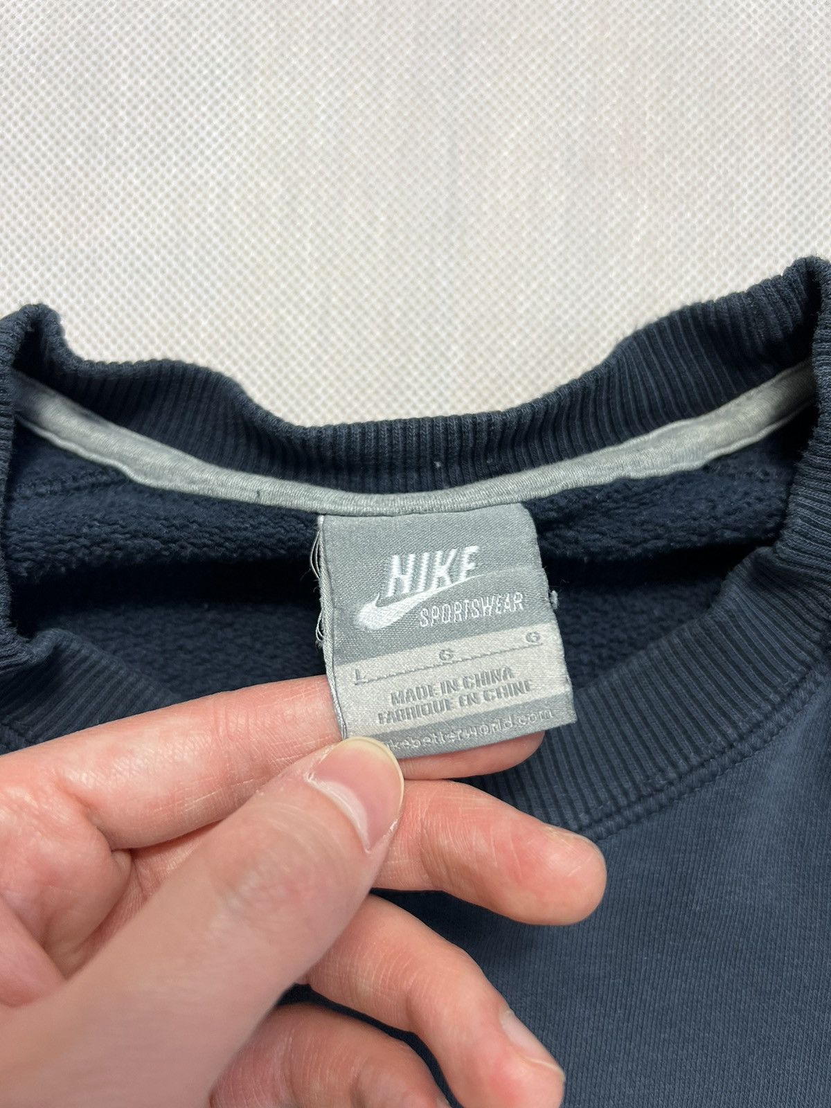 Nike × Vintage Sweatshirt Nike Spellout Big Logo Vintage 00’s Size US L / EU 52-54 / 3 - 2 Thumbnail