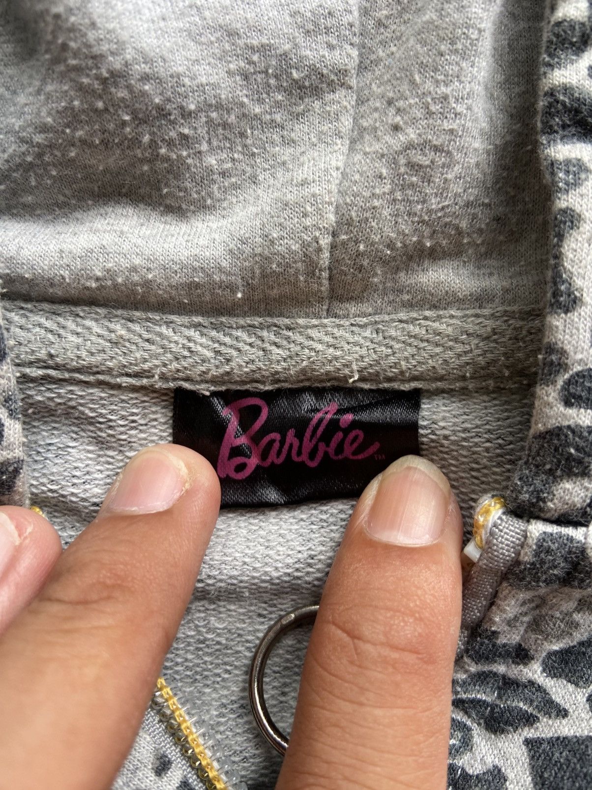 If Six Was Nine × Le Grande Bleu (L.G.B.) Barbie Leopard Pattern Tshirt Hoodie Size M / US 6-8 / IT 42-44 - 3 Thumbnail
