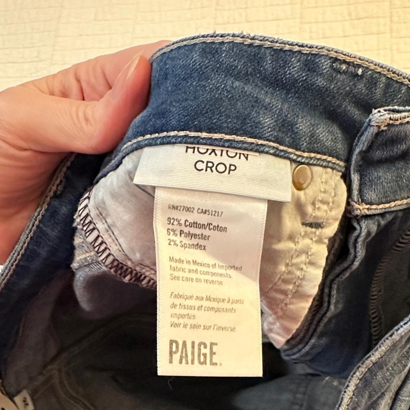 Paige PAIGE Hoxton 26 High Waisted EUC Denim Blue Jeans Size 26" / US 2 / IT 38 - 4 Thumbnail