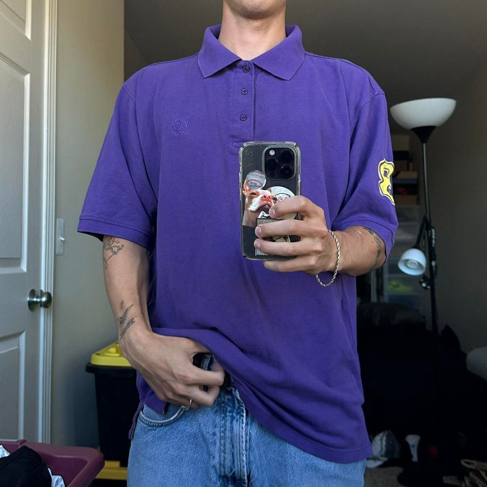 Vintage Vintage Los Angeles Lakers Kobe Bryant LA Polo Shirt Size US XL / EU 56 / 4 - 6 Thumbnail