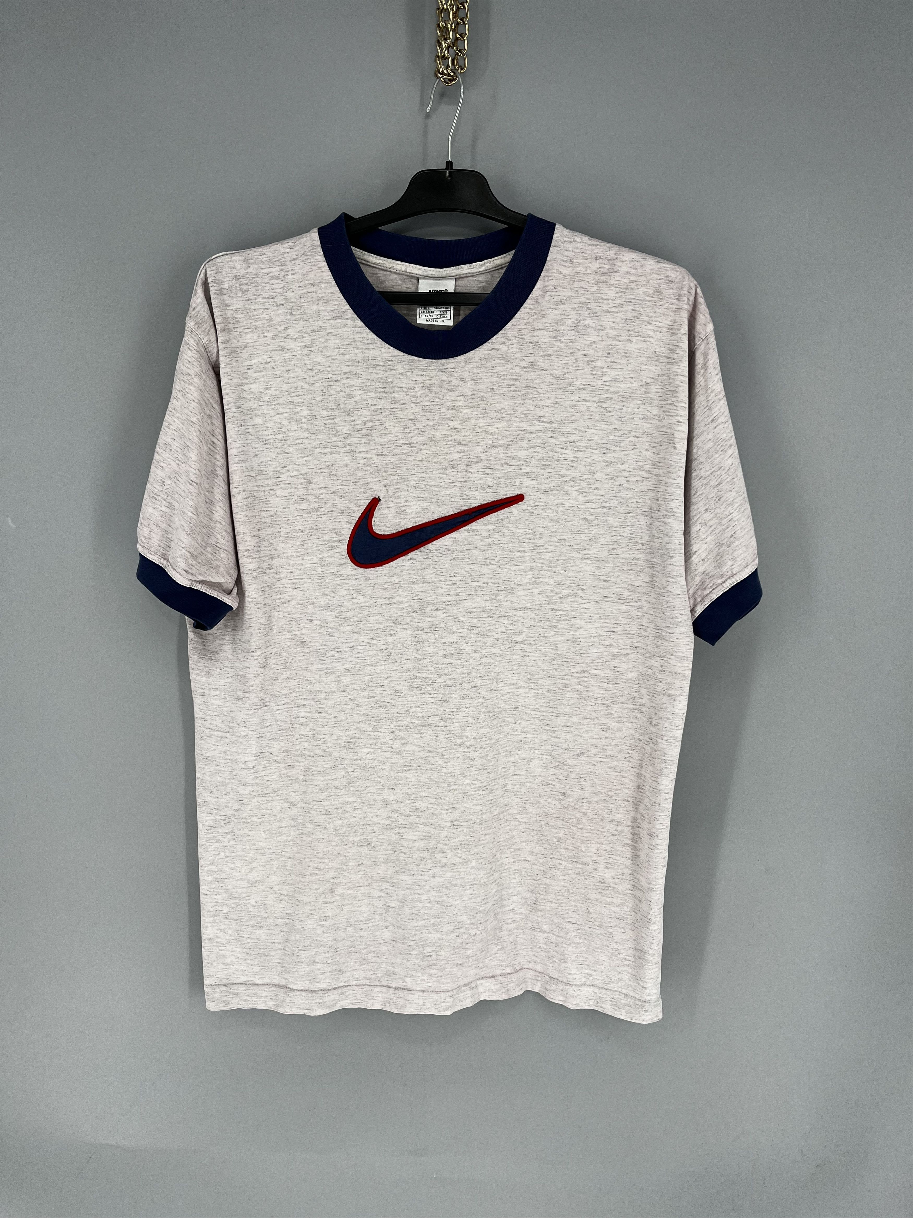 Band Tees Vintage 90s Nike Big Swoosh T-Shirt Size US L / EU 52-54 / 3 - 1 Thumbnail
