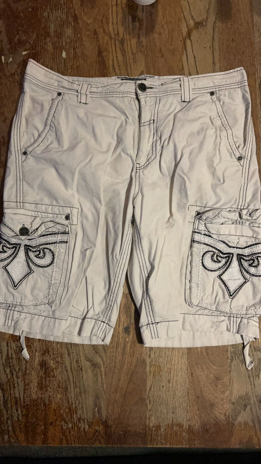 Affliction Vintage Y2K Affliction Baggy Shorts Size US 38 / EU 54 - 1 Thumbnail