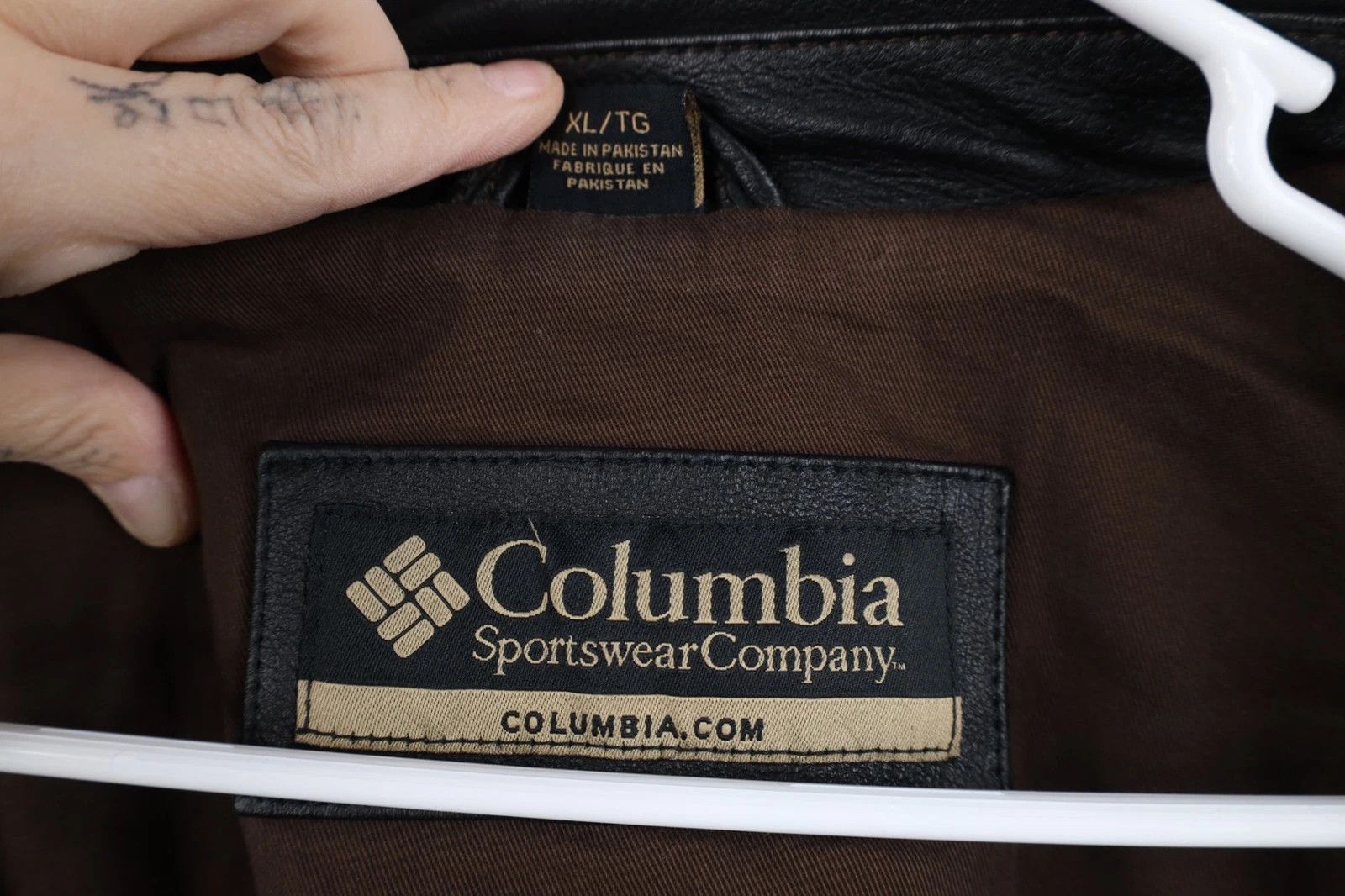 Columbia Vintage 90s Y2K Columbia 2 In 1 Leather Bomber Jacket Black Size US XL / EU 56 / 4 - 10 Thumbnail