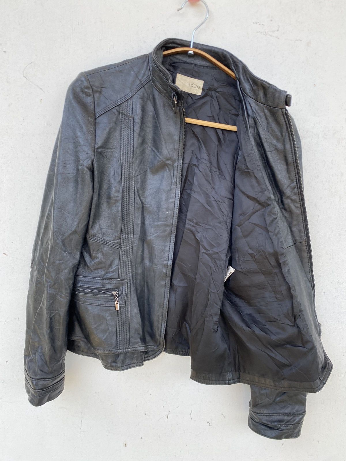 Genuine Leather Sheepskin Leather Crop Jacket Size M / US 6-8 / IT 42-44 - 4 Thumbnail