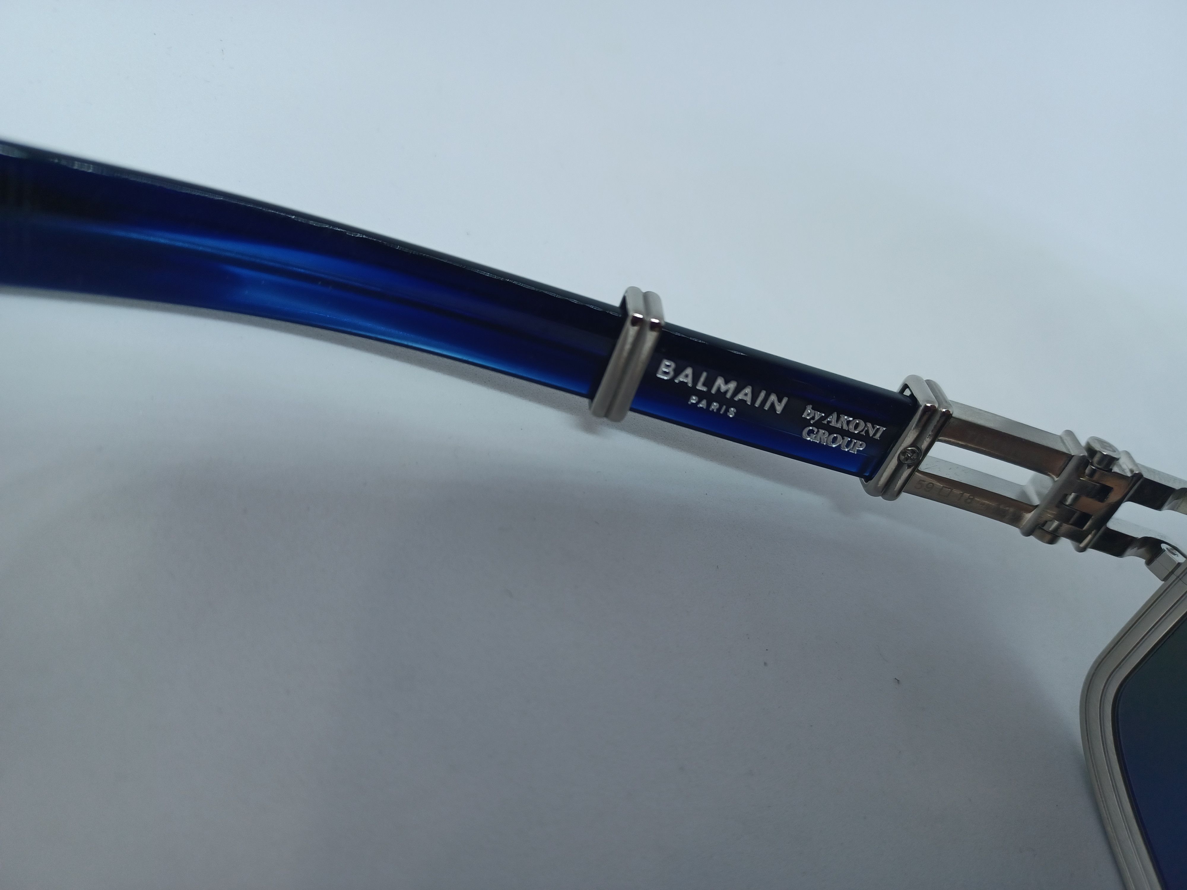 Balmain Balmain Sunglasses Silver / Blue Brand New Size ONE SIZE - 6 Thumbnail