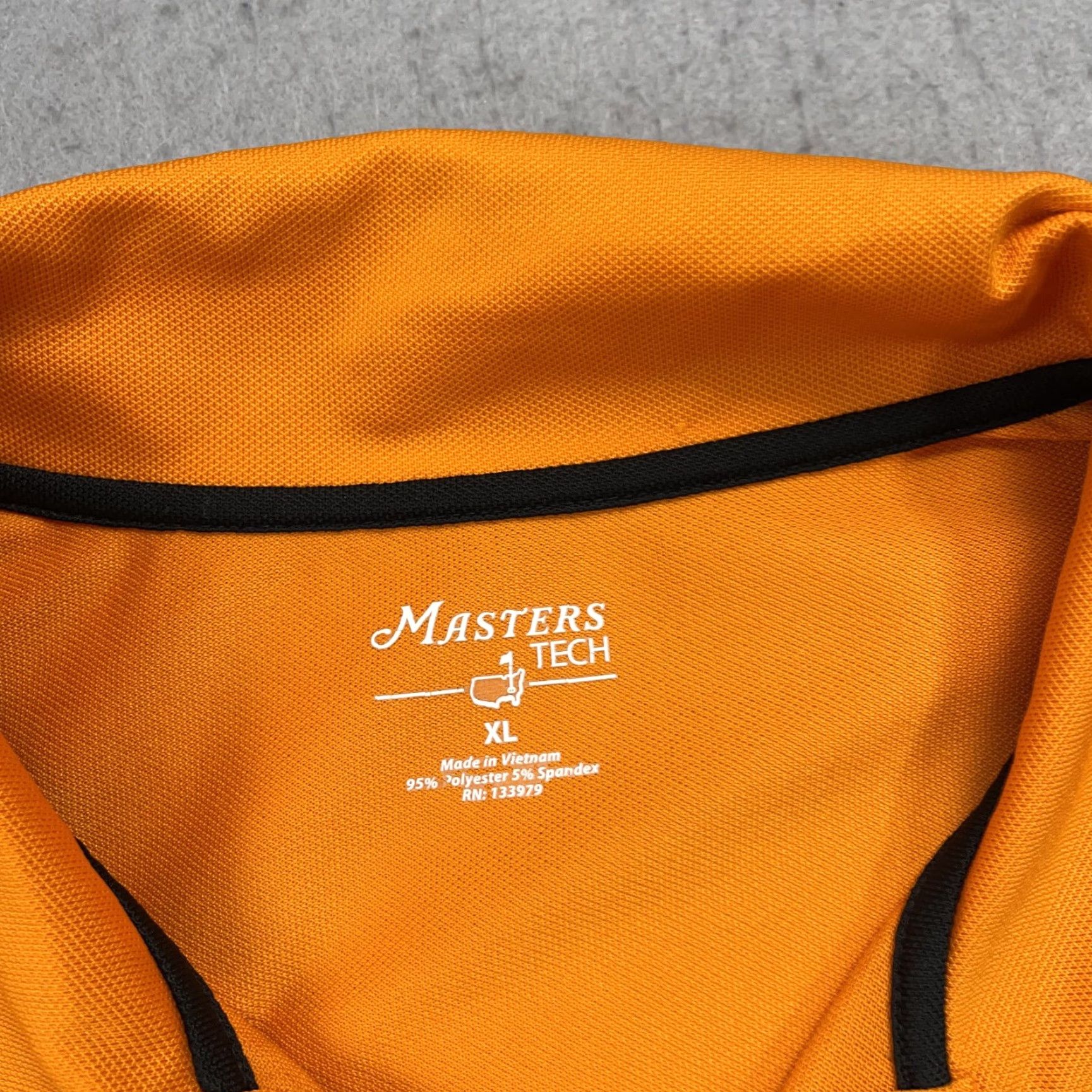 Vintage Masters Tech Polo Shirt Mens XL Orange Golf Solid Logo Embroidered Performance Logo Size US XL / EU 56 / 4 - 3 Thumbnail