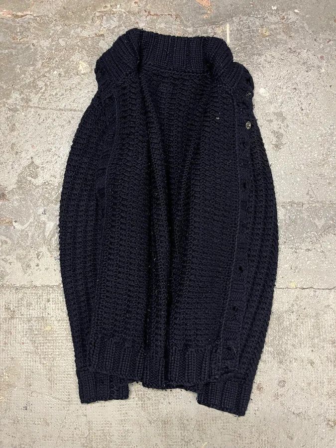 Dolce & Gabbana FW2010 Dolce & Gabbana Wool Buttoned Navy Cardigan Size US L / EU 52-54 / 3 - 6 Thumbnail