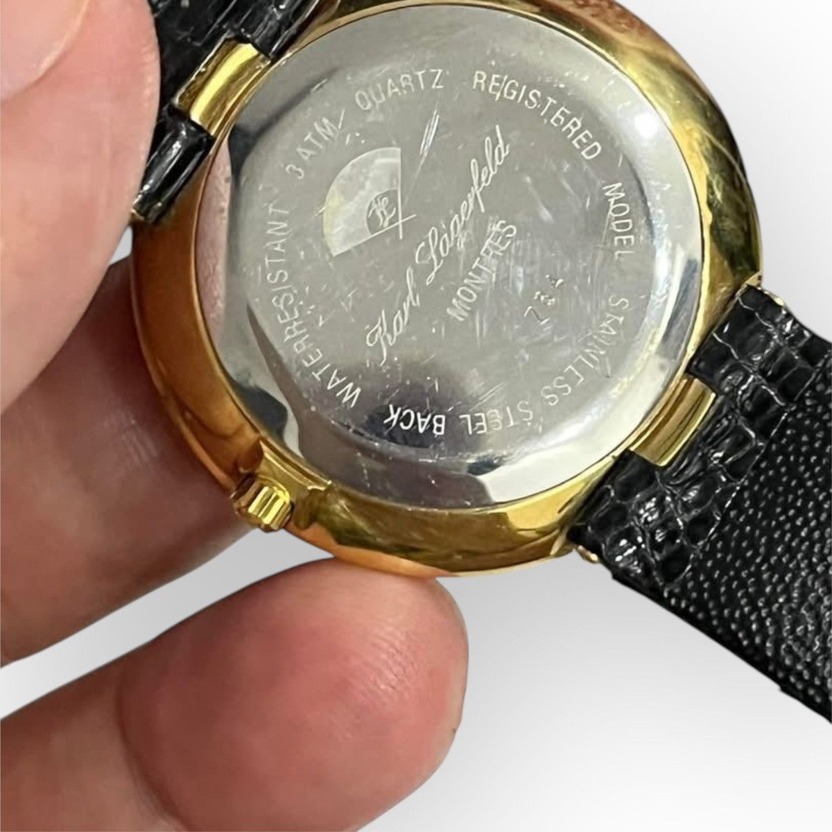Karl Lagerfeld Vintage Rare 80s Karl Lagerfeld Swiss Made Watch Size ONE SIZE - 2 Thumbnail