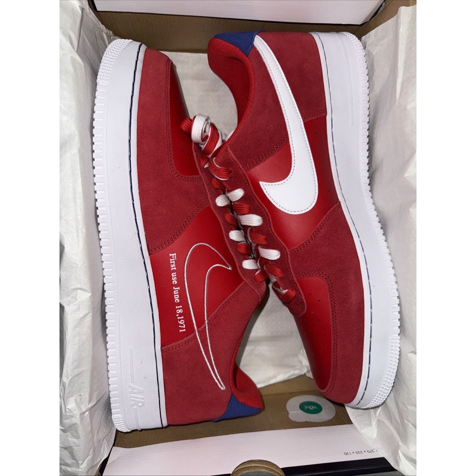 Nike Nike Air Force 1 ‘07 LV8 Sz 15 First Use University Red Rare Size US 15 / EU 48 - 2 Thumbnail