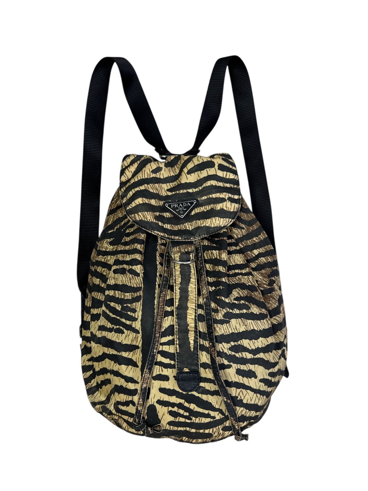 Prada PRADA ZEBRA PRINT NYLON BAGPACK BAG Size ONE SIZE - 1 Thumbnail