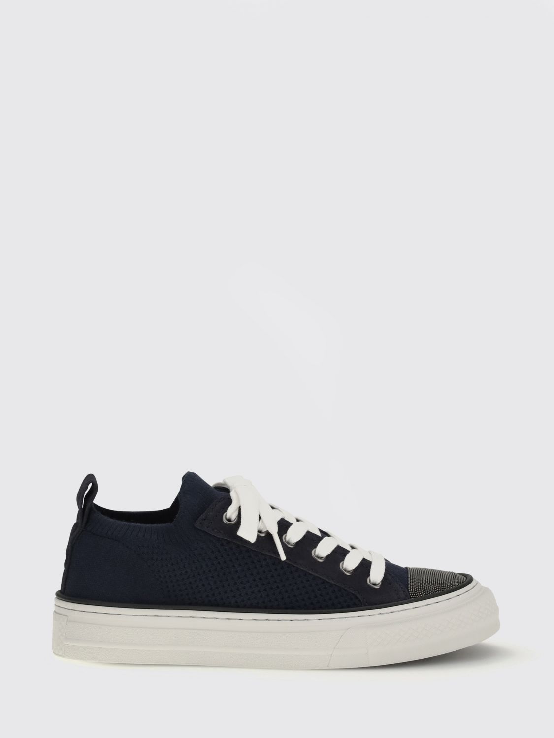 Brunello Cucinelli Brunello Cucinelli Sneakers Woman Blue Size US 7 / IT 37 - 1 Thumbnail