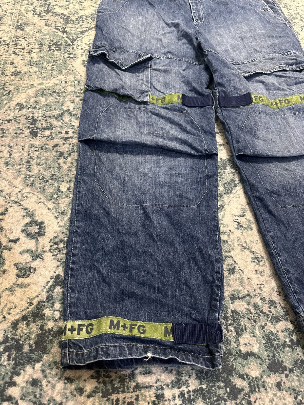 Marithe + Francois Girbaud Vintage Y2K MFG Baggy Strap Pant Size US 42 / EU 58 - 7 Thumbnail