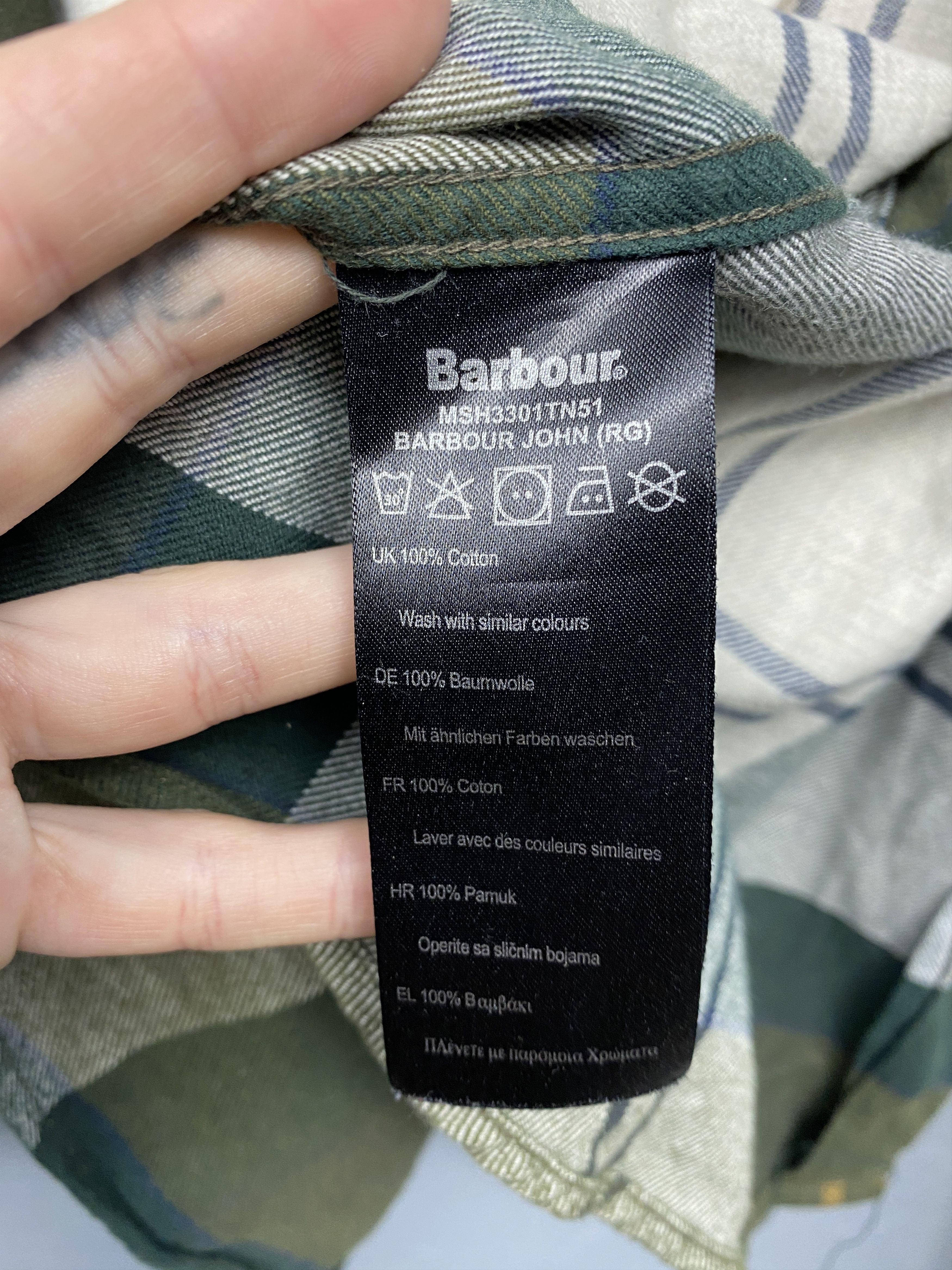 Barbour Barbour Vintage Flannel Mens Plaid Shirt Size US XXL / EU 58 / 5 - 6 Thumbnail