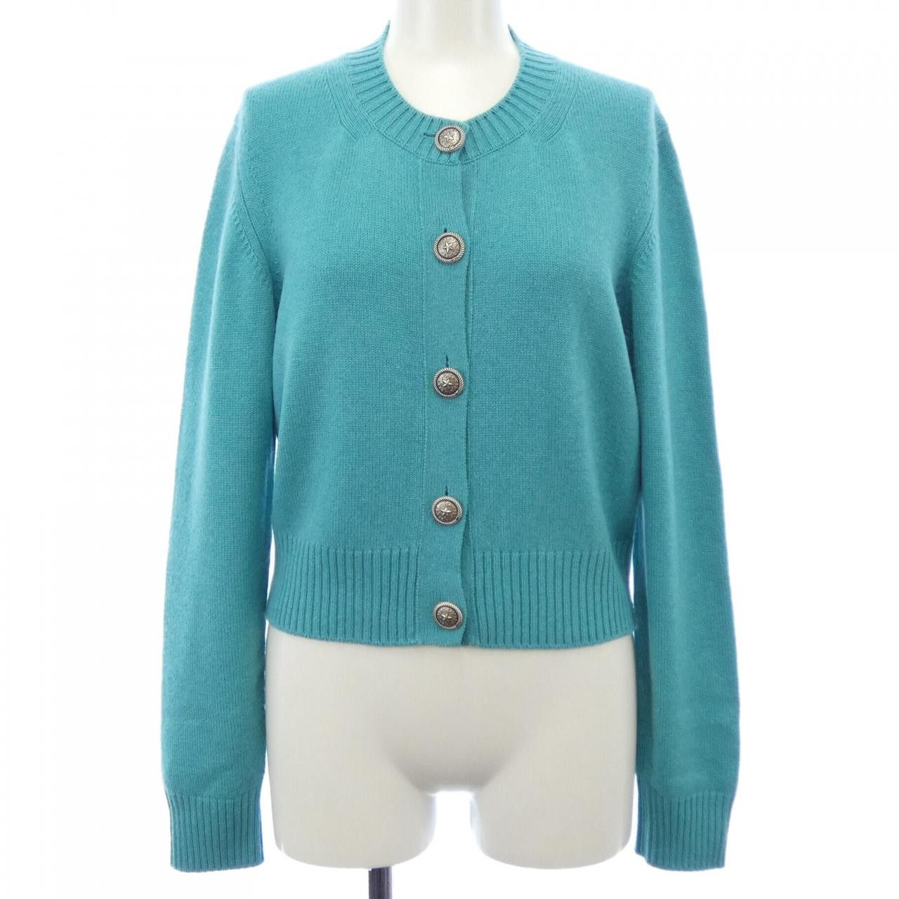 Chanel Chanel Chanel P49643K06257 100% Cashmere Cardigan Others Tops P49643K06257 DUTY FREE for USA Size ONE SIZE - 1 Thumbnail