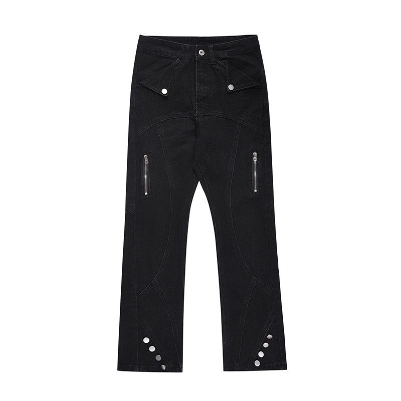 Jean American high street straight-leg slim-fit black jeans Size US 32 / EU 48 - 1 Thumbnail