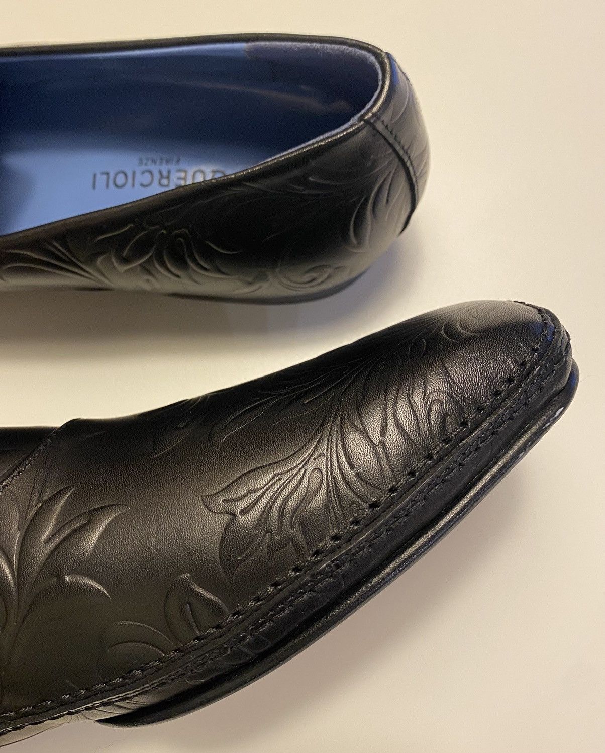 Quercioli Firenze ramage leather loafers Size US 10 / EU 43 - 4 Thumbnail