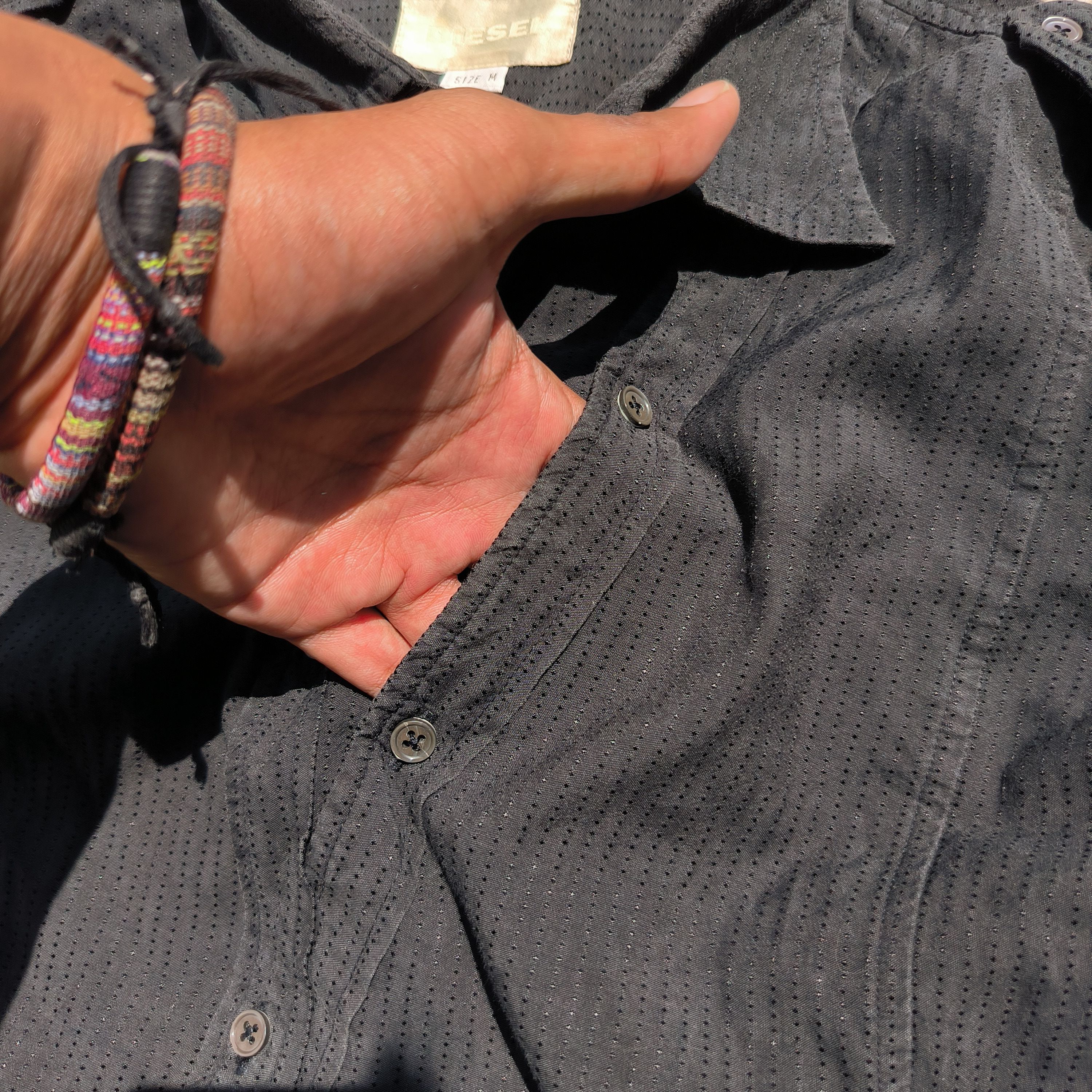 Diesel Vintage 2000s Diesel Asymmetrical Shirts Size US M / EU 48-50 / 2 - 3 Thumbnail