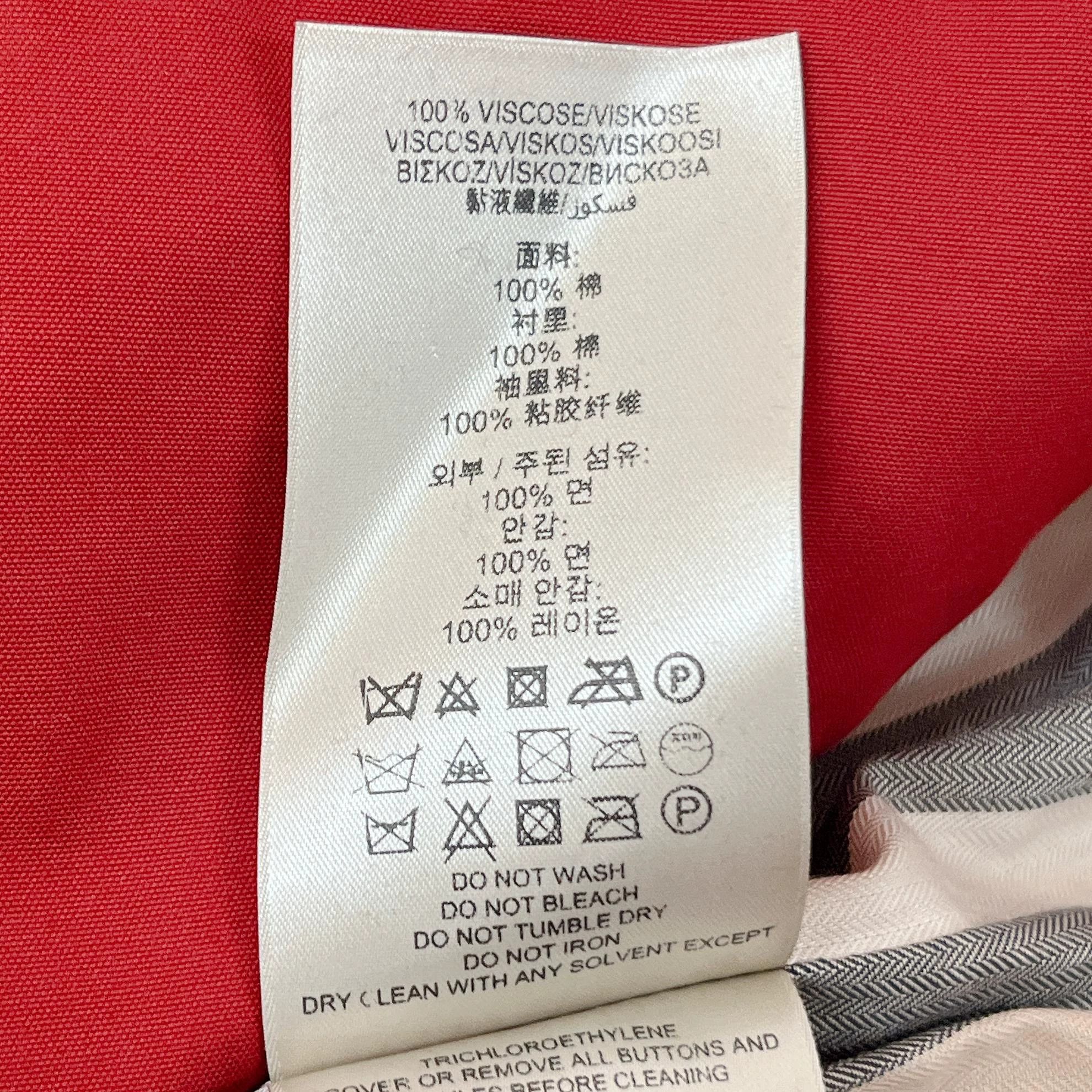 Burberry Burberry Red Short Double Breasted Jacket 36 2646 Size XS / US 0-2 / IT 36-38 - 8 Thumbnail