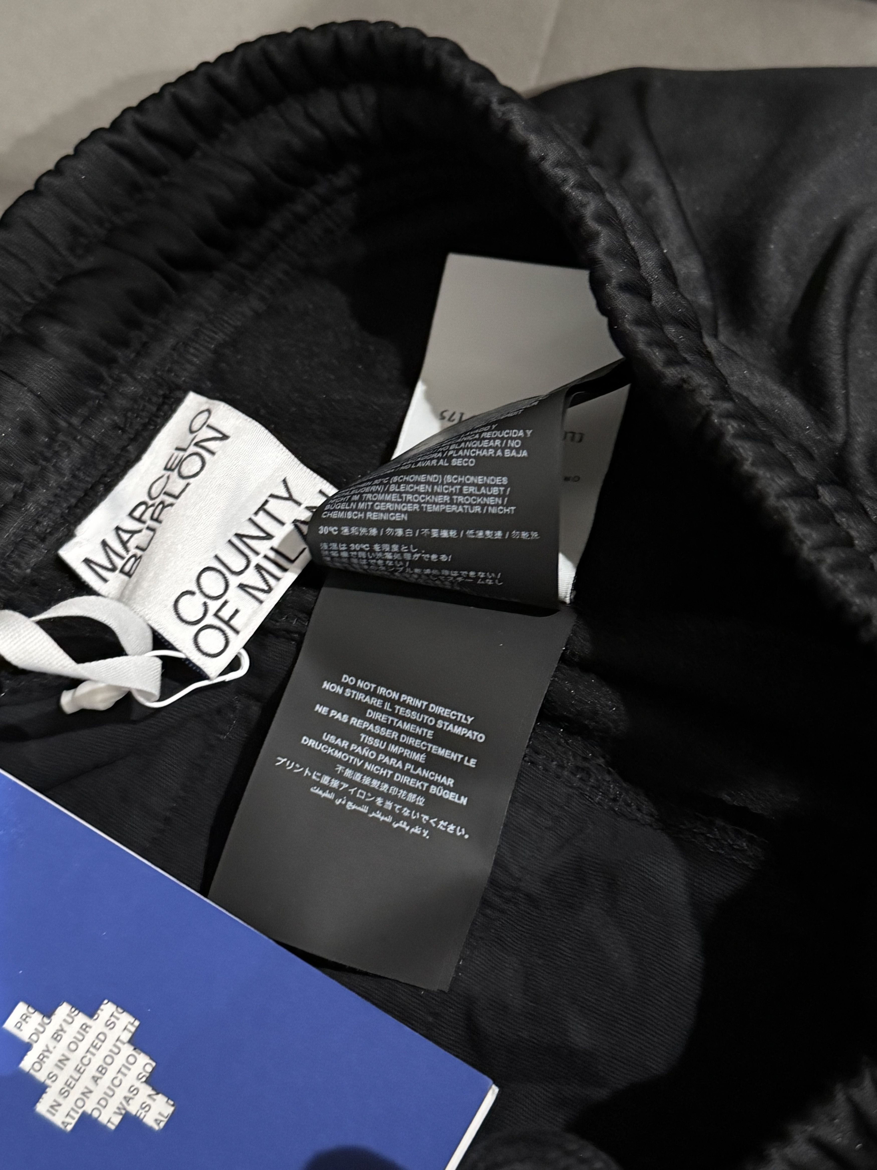 Marcelo Burlon Marcelo Burlon Straight Leg Track Pants size Medium Black Size US 32 / EU 48 - 12 Thumbnail