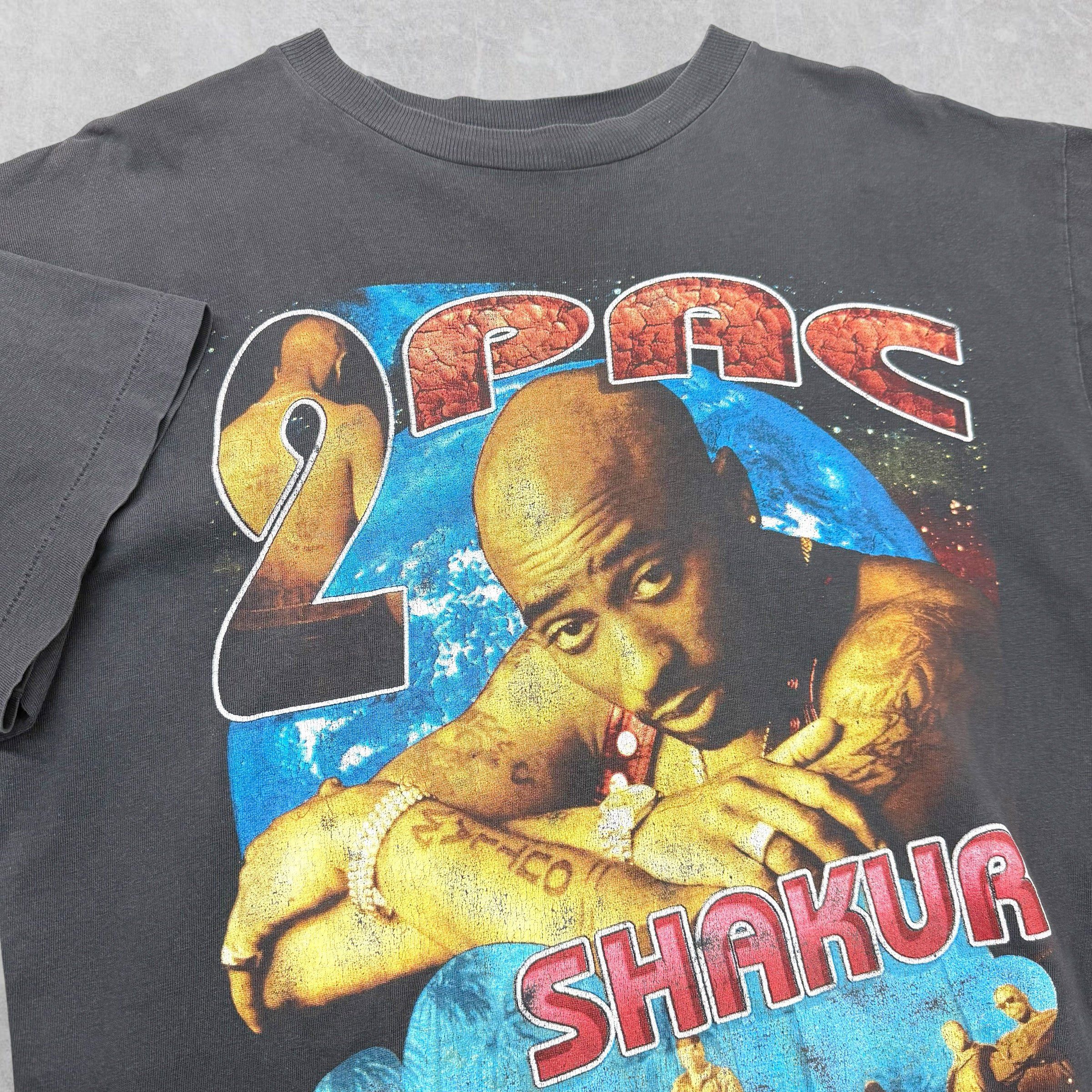 Vintage Vintage Tupac Life Goes On No More Pain Rap Tee XL Size US XL / EU 56 / 4 - 4 Thumbnail