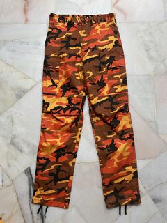 Rothco Rothco orange camo colored cargo pants drake tree | Grailed