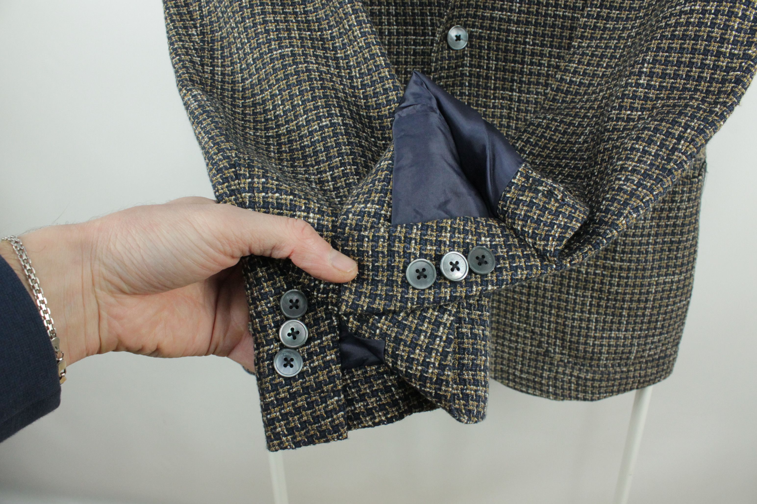 Paoloni Paoloni Knit Cotton Linen Sport Coat Blazer Jacket Men's Size US M / EU 48-50 / 2 - 6 Thumbnail