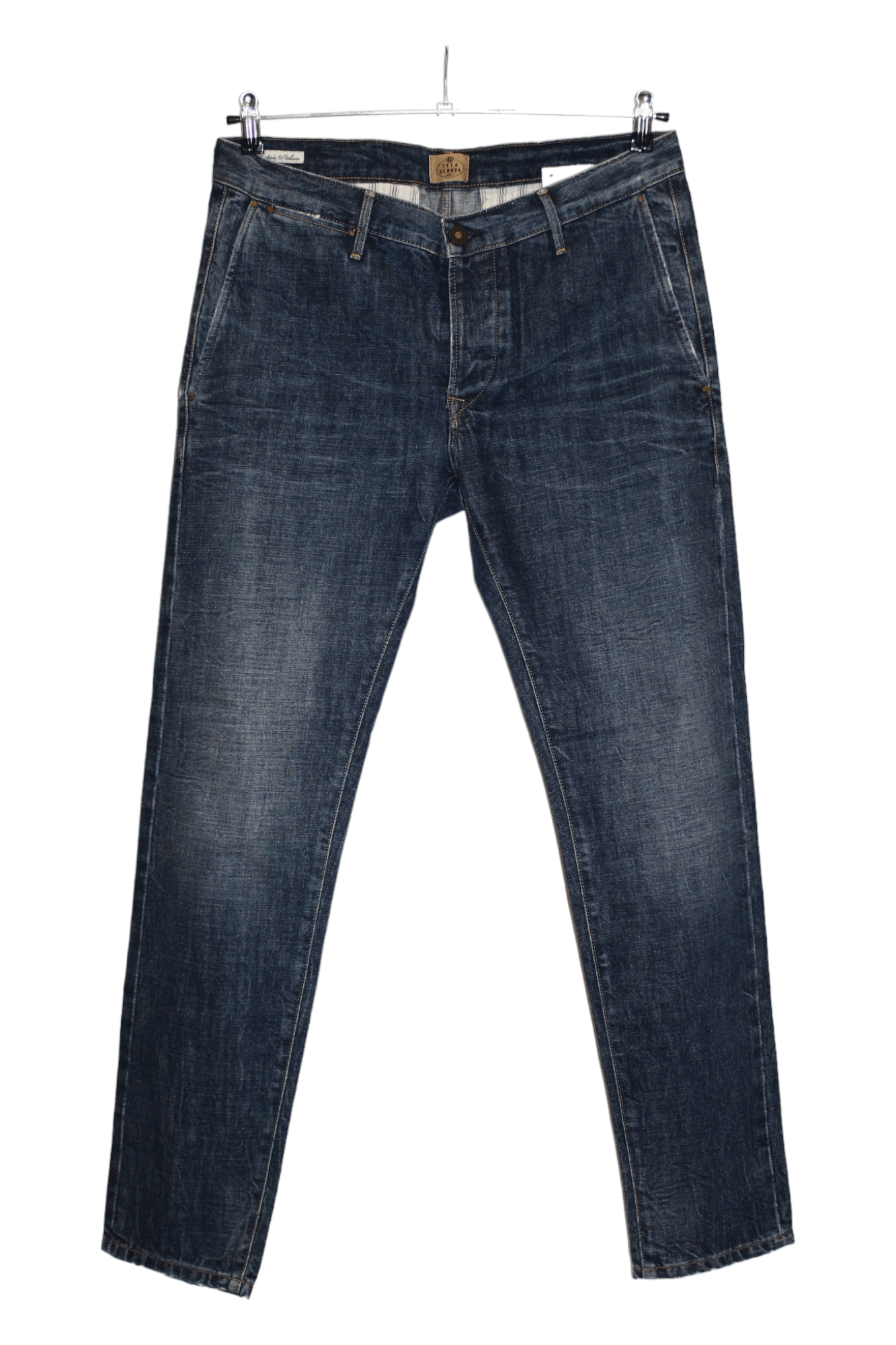 Barena Tela Genova MDXV Rigid Selvedge Faded Denim 5-pockets Jeans Size US 34 / EU 50 - 1 Thumbnail