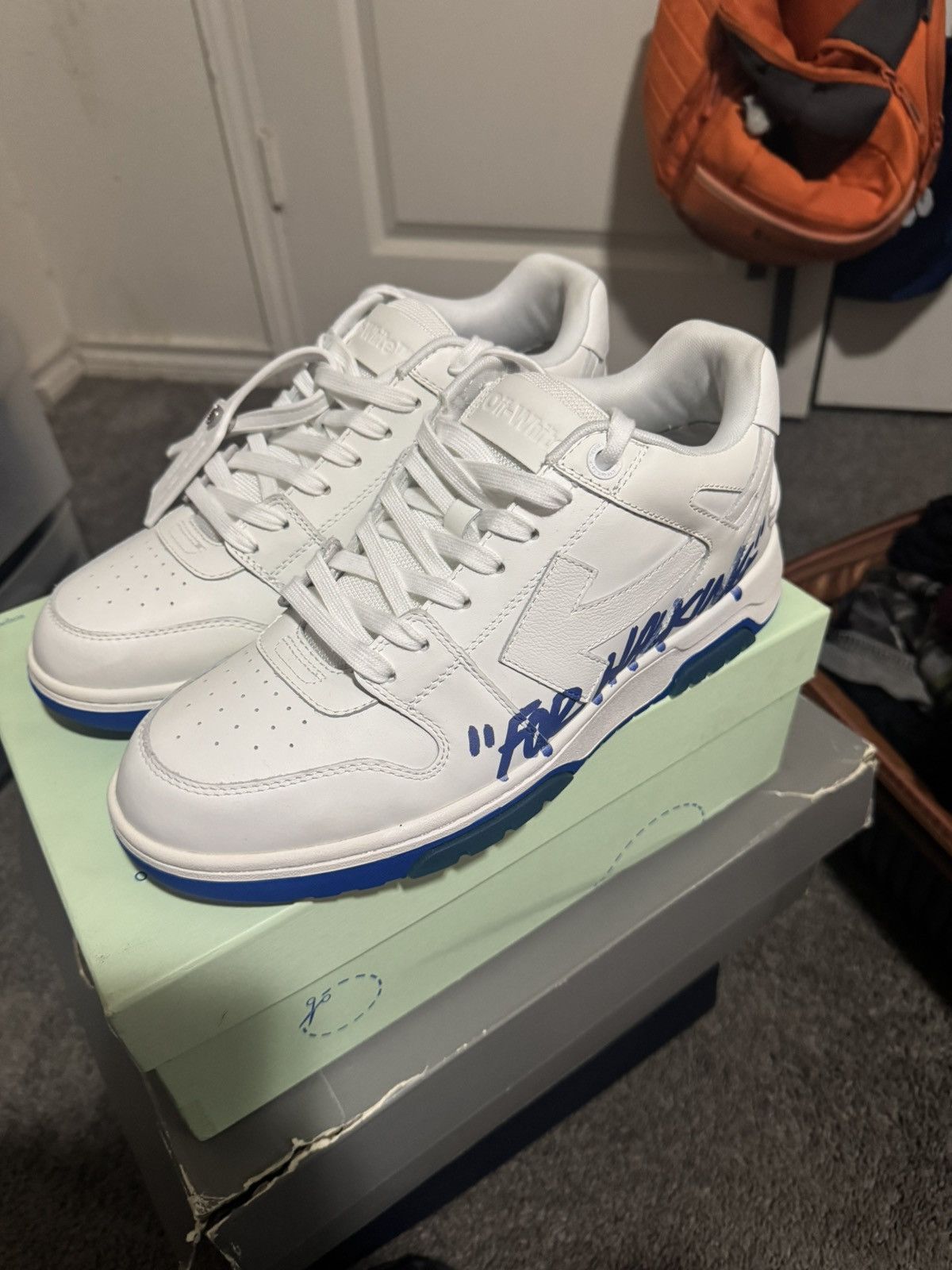 Off-White Off-White Out of Office 'For Walking - White Blue' Size US 10.5 / EU 43-44 - 4 Thumbnail