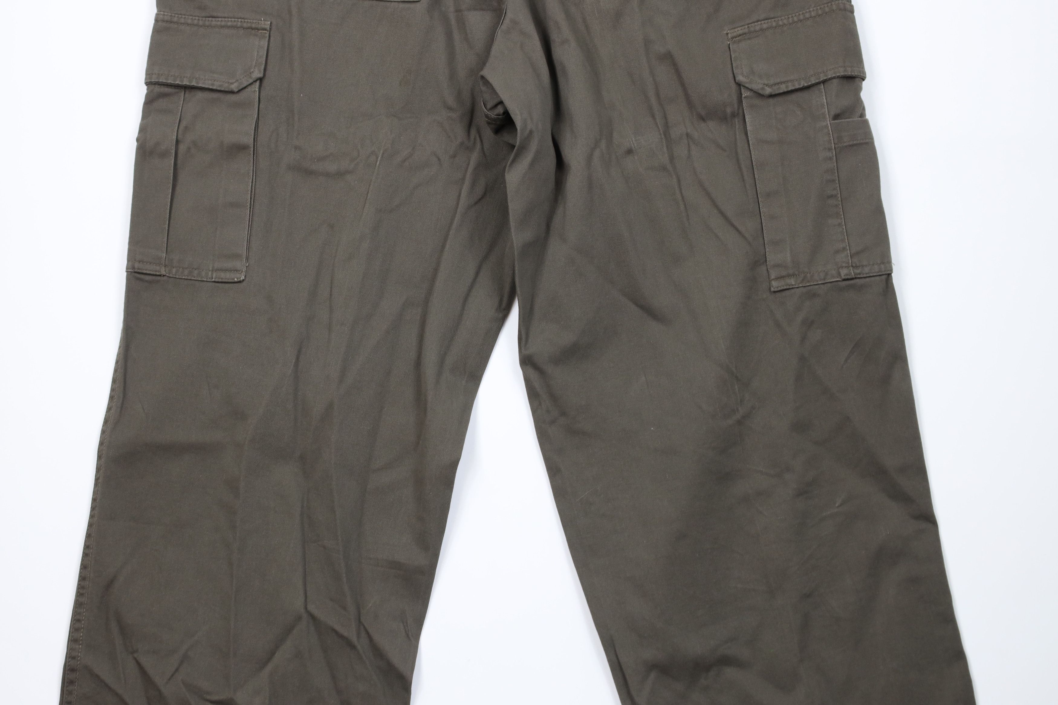 Vintage Vintage 90s Y2K Streetwear Baggy Wide Leg Cargo Pants Green Size US 38 / EU 54 - 12 Thumbnail