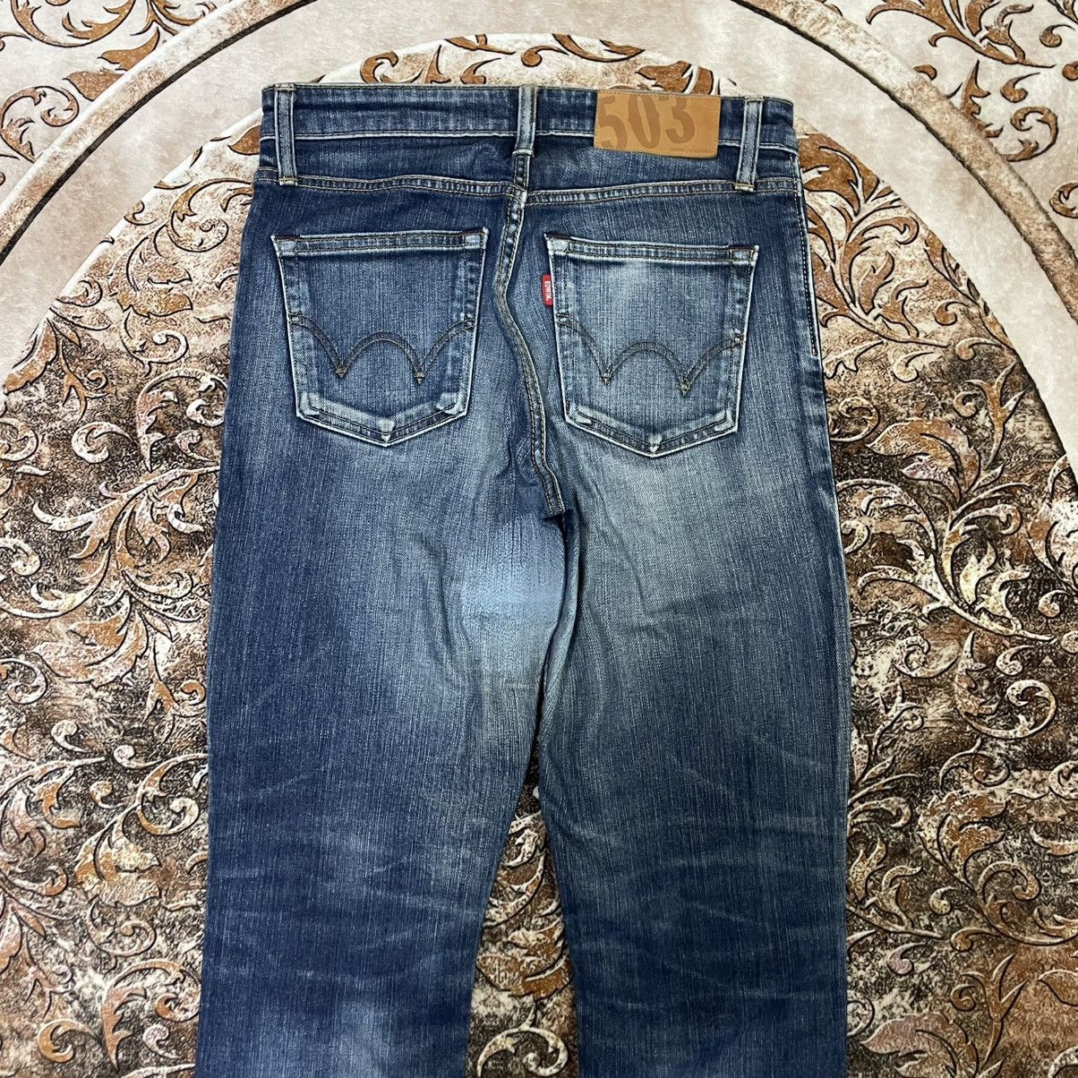 Edwin 🔥Vintage Edwin E50302 Stoned Washed Distress Denim Jeans Size US 30 / EU 46 - 5 Thumbnail