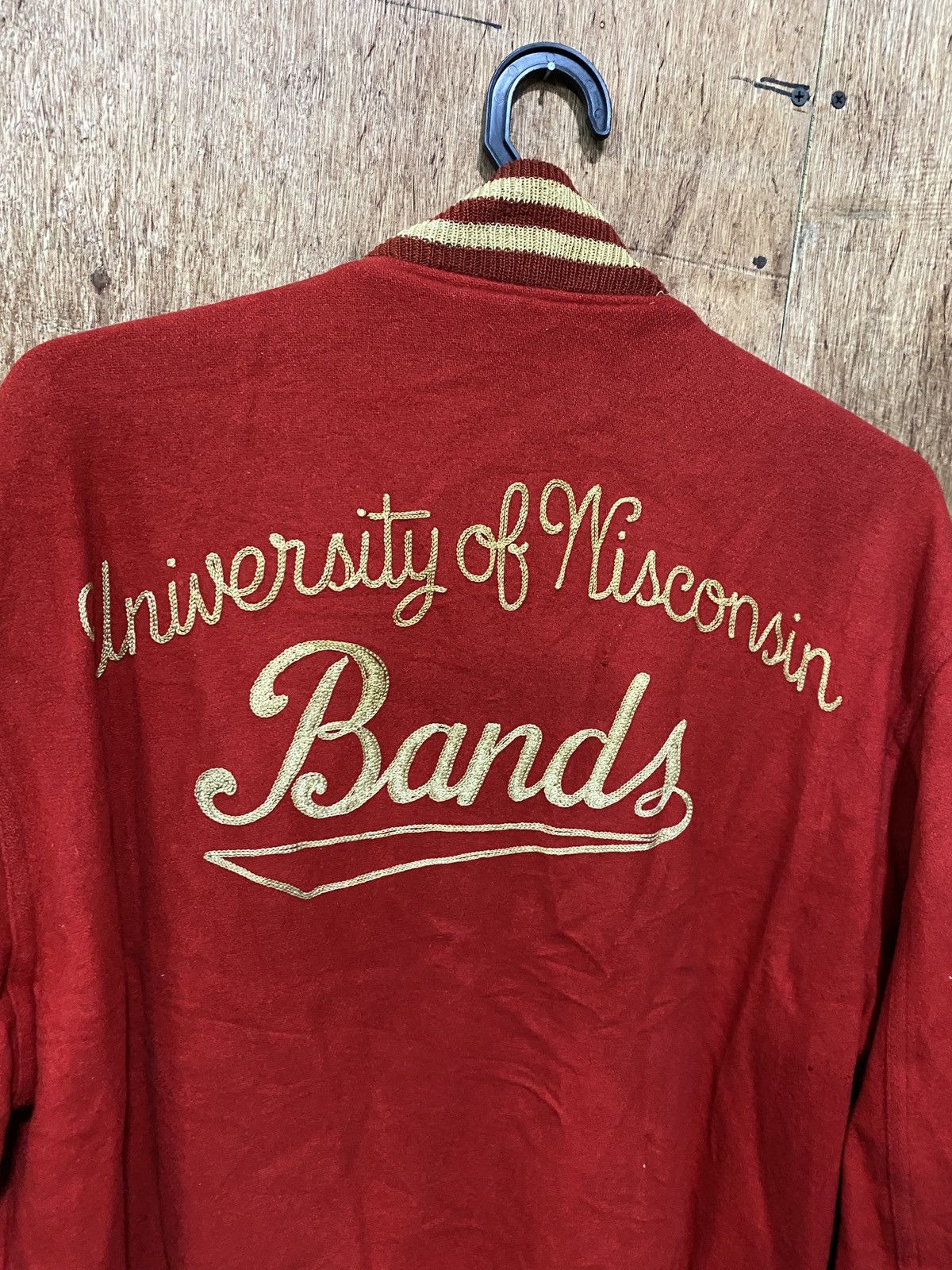 Vintage University Of Wiscosin Brand Varsity Jacket Wool Vintage Size US XL / EU 56 / 4 - 3 Thumbnail
