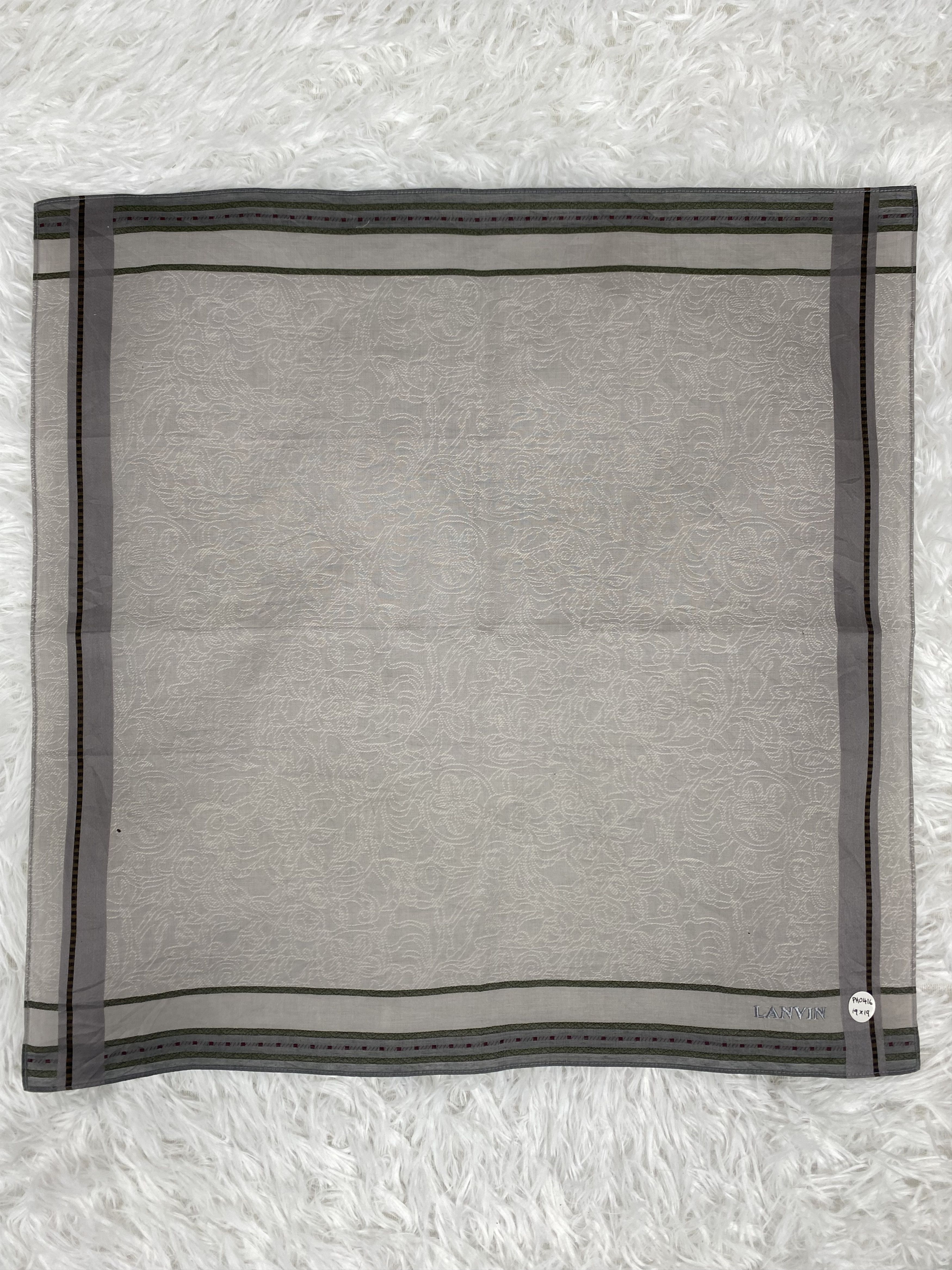 Lanvin Vintage Lanvin Handkerchief Neckerchief PH0416 Size ONE SIZE - 3 Thumbnail